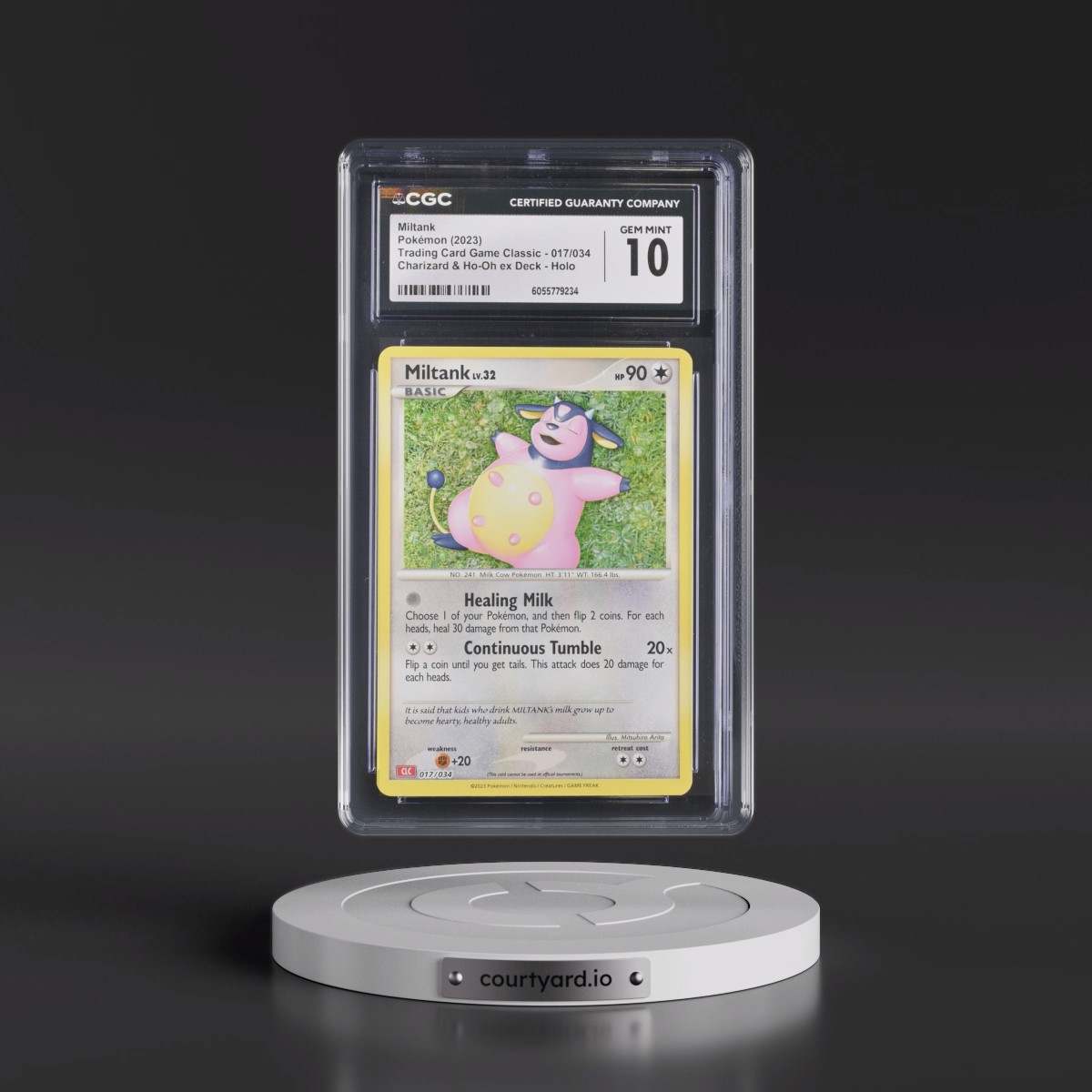 2023 Trading Card Game Classic - CLV, CLC, CLB #017/034 Miltank - Charizard & Ho-Oh ex Deck - CLC Holo (CGC 10 GEM MINT)