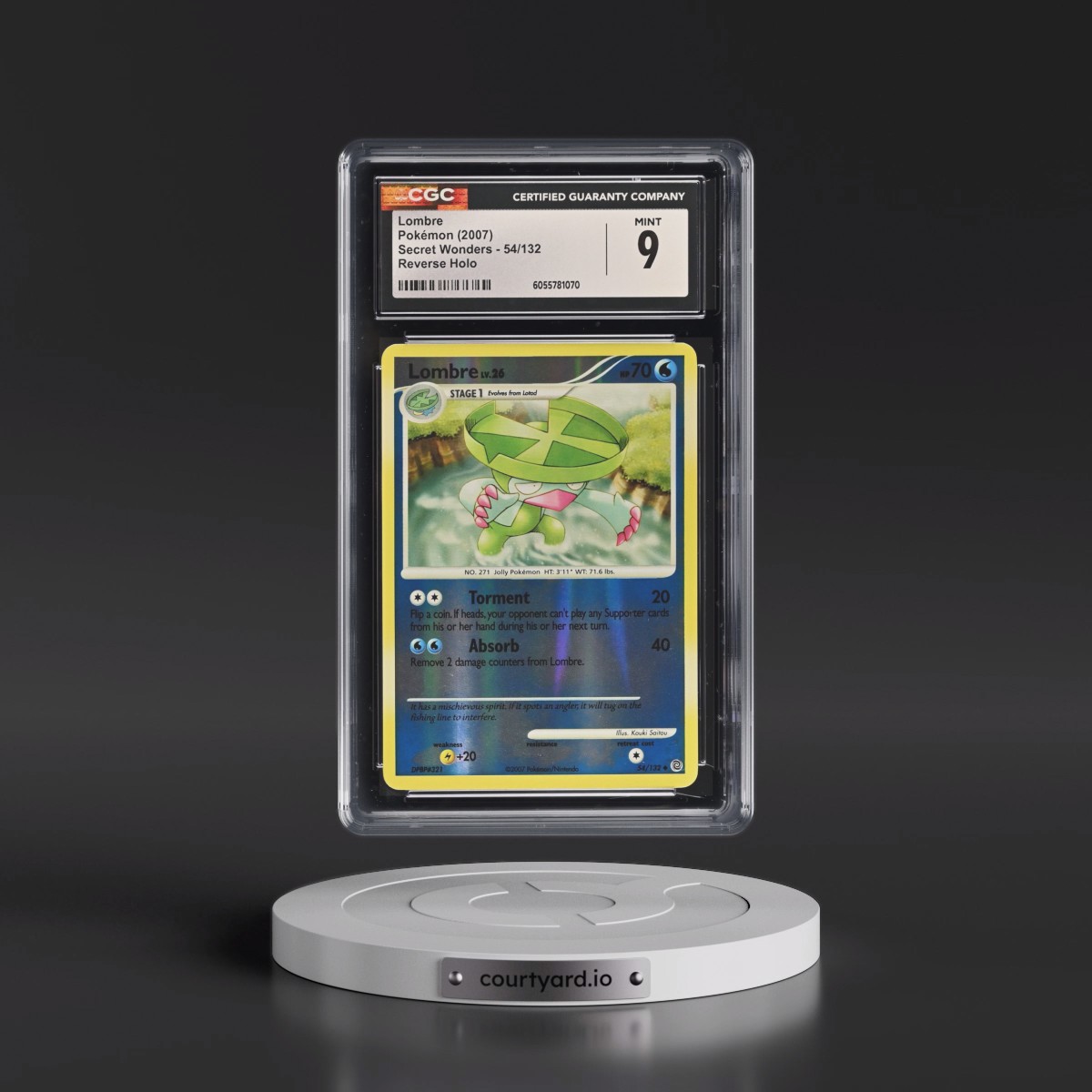 2007 Secret Wonders #54/132 Lombre - Reverse Holo (CGC 9 MINT)