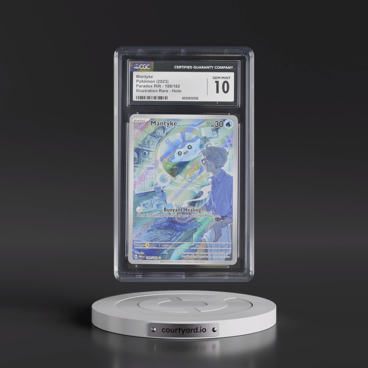 2023 Paradox Rift - PAR EN #189/182 Mantyke - Illustration Rare Holo (CGC 10 GEM MINT)