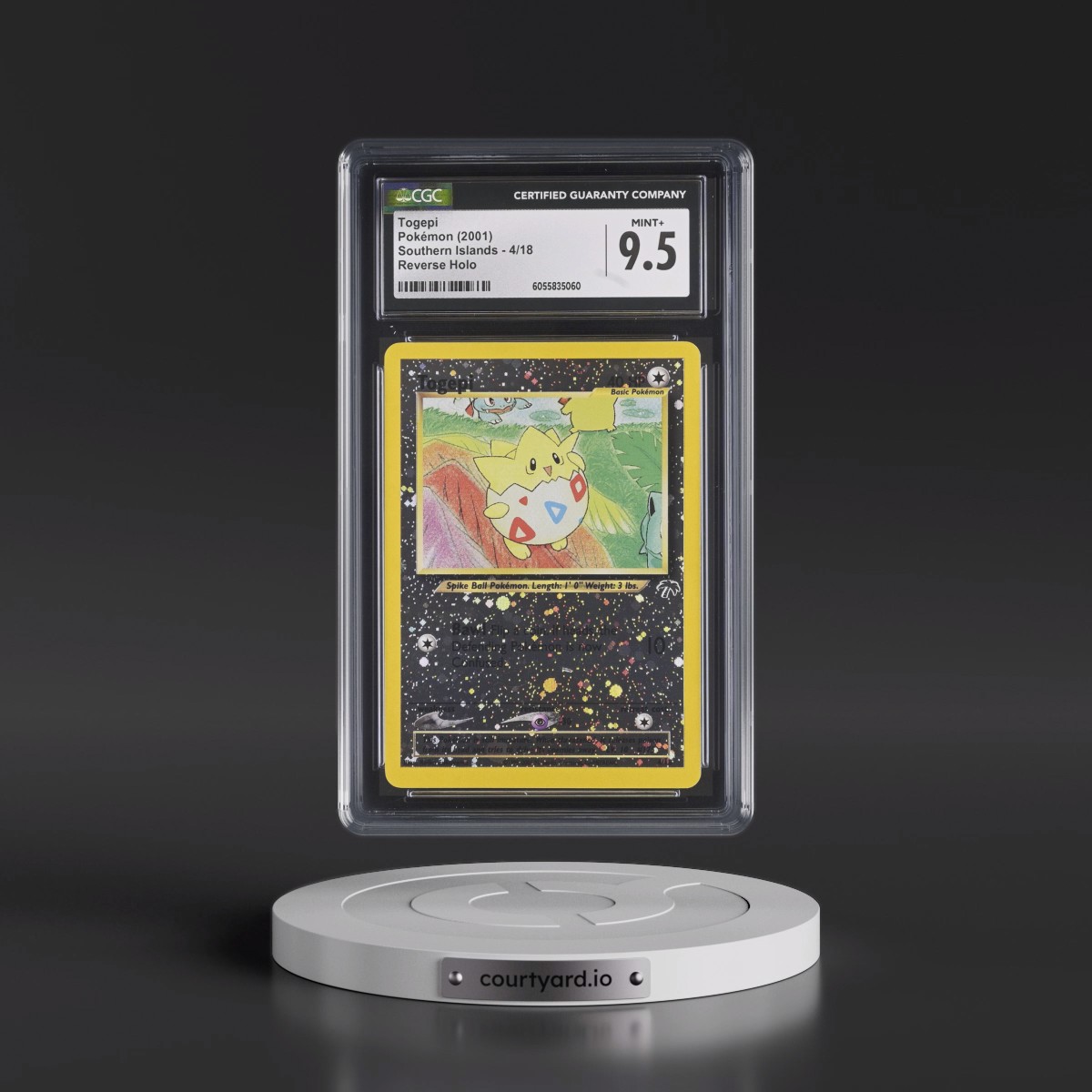 2001 Southern Islands #4/18 Togepi - Reverse Holo (CGC 9.5 MINT+)