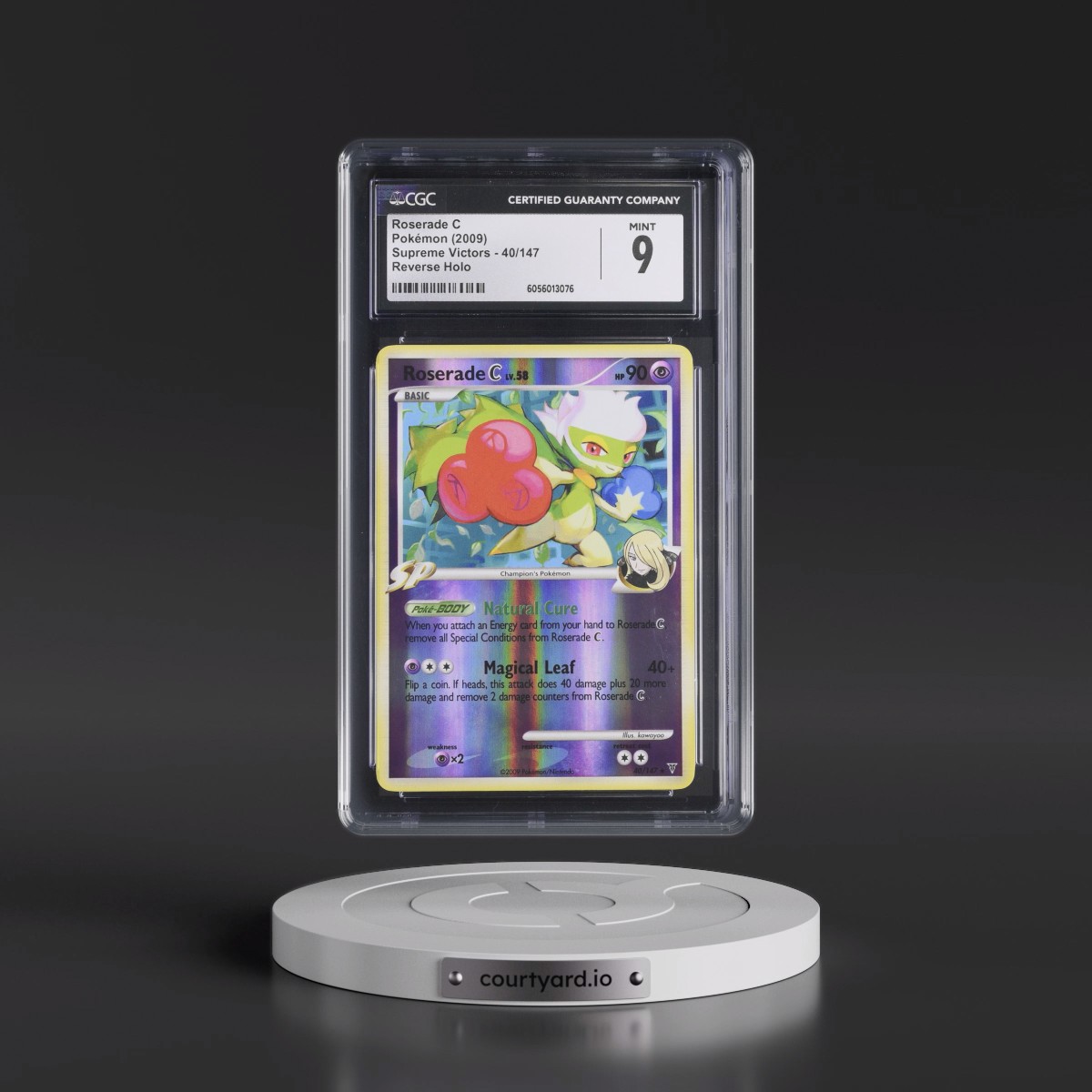 2009 Supreme Victors #40/147 Roserade C - Reverse Holo (CGC 9 MINT)