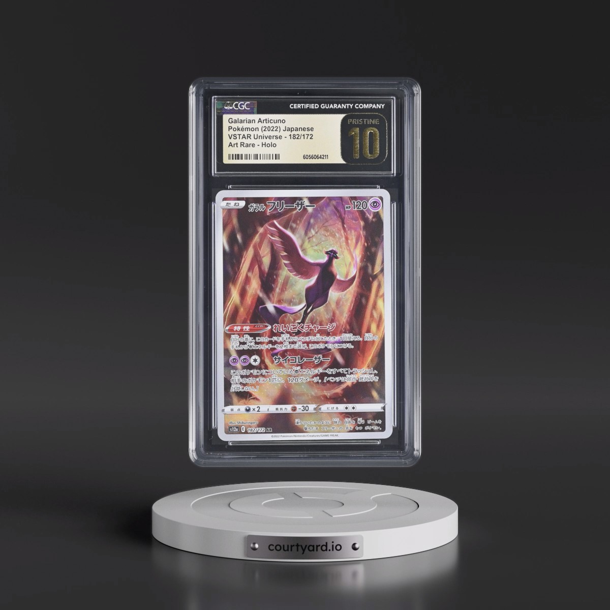 2022 VSTAR Universe Galarian Articuno - Art Rare Holo #182/172 CGC 10