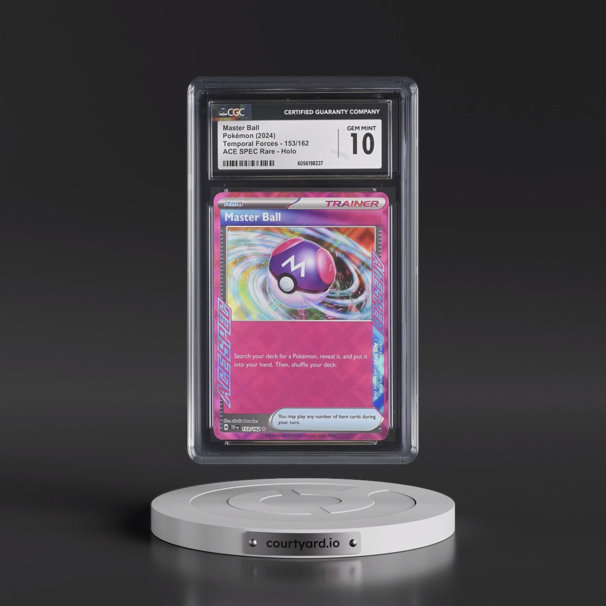 2023 Temporal Forces - TEF EN #153/162 Master Ball - ACE SPEC Rare Holo (CGC 10 GEM MINT)