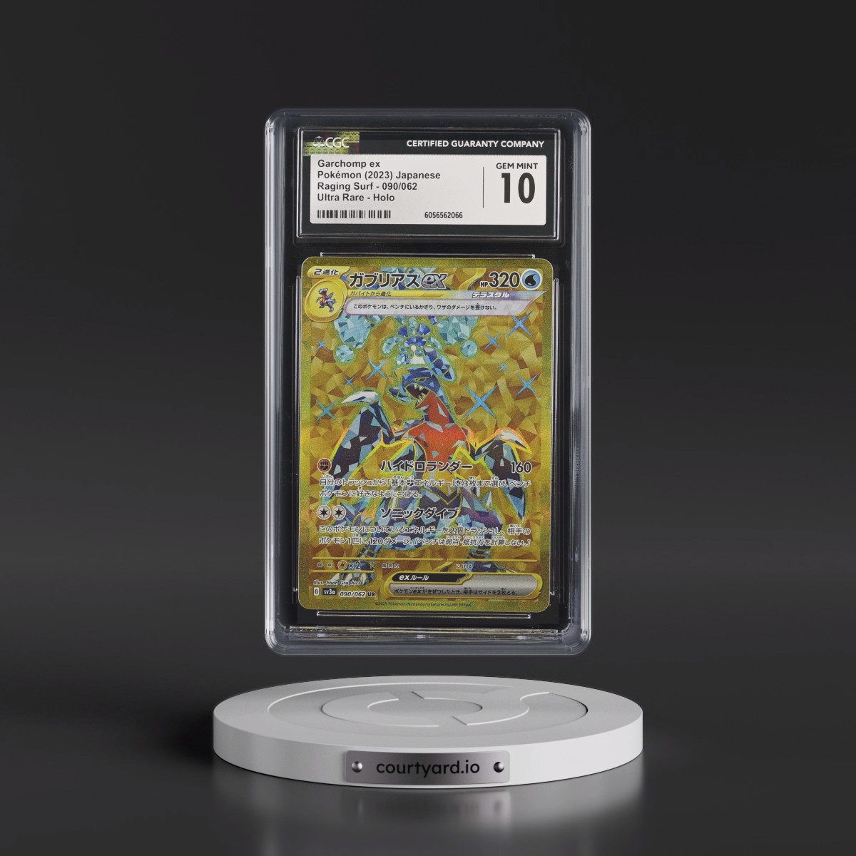 2023 Raging Surf #090/062 Garchomp ex - Ultra Rare Holo (CGC 10 GEM MINT)