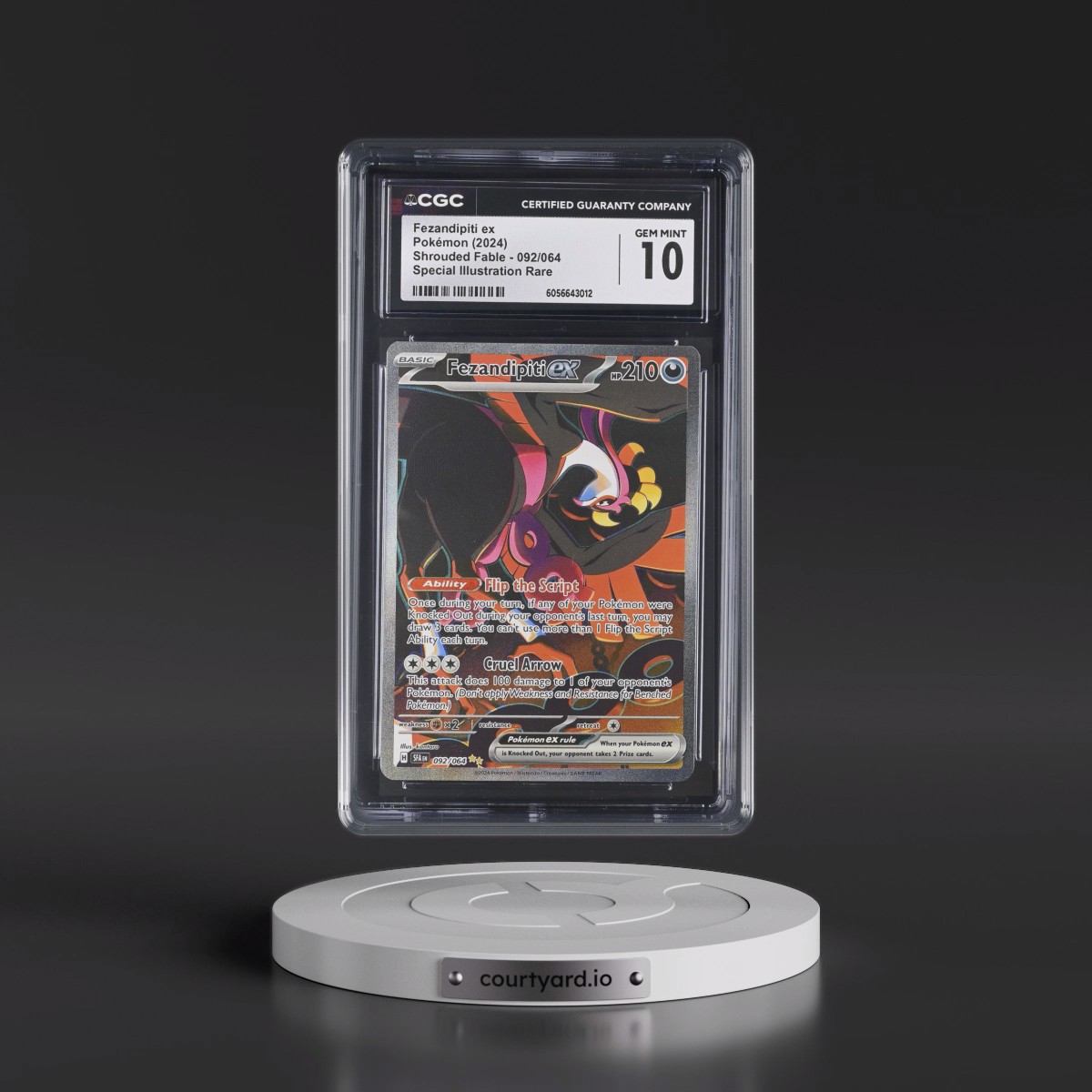 2023 Shrouded Fable - SFA EN #092/064 Fezandipiti ex - Special Illustration Rare (Holo) (CGC 10 GEM MINT)