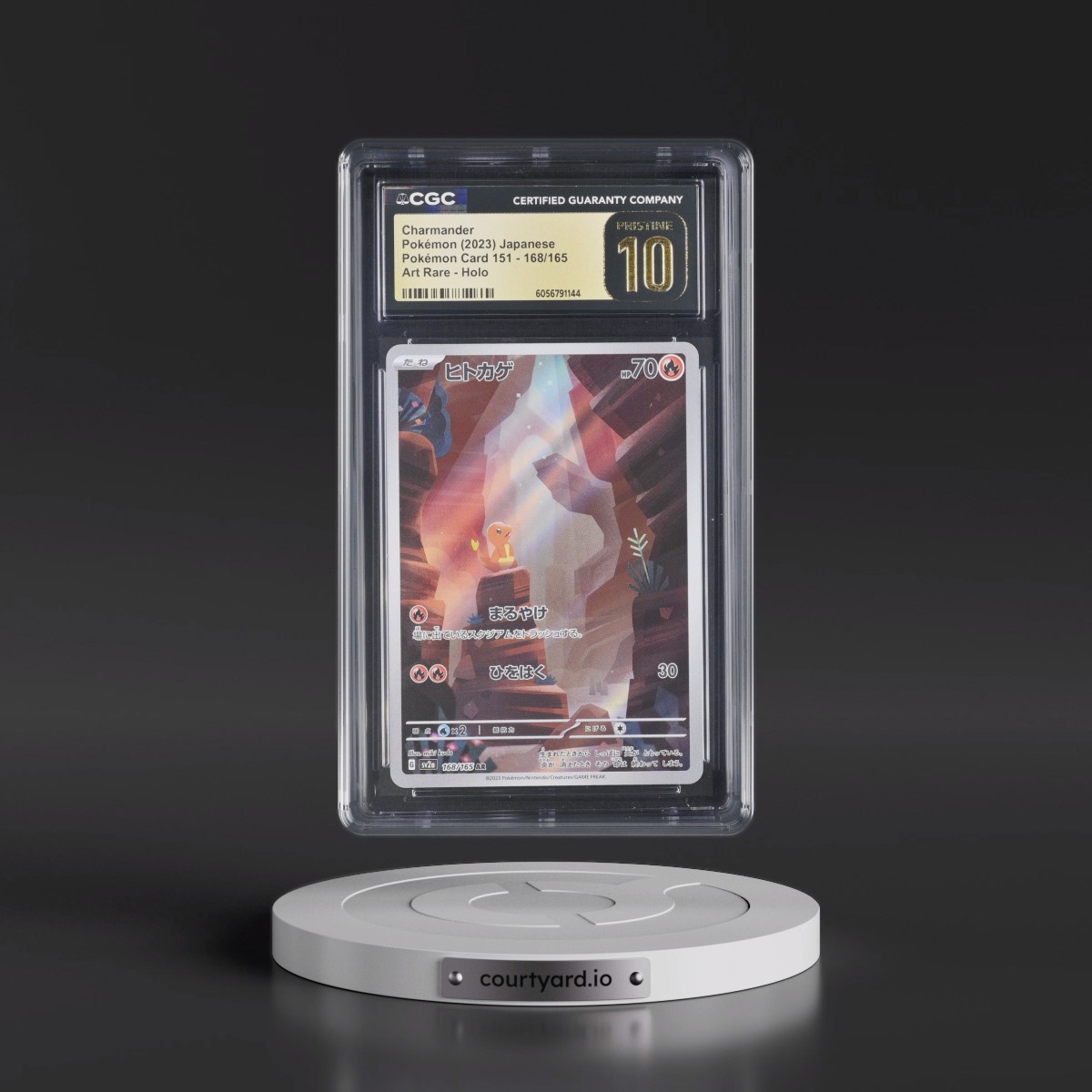 2023 Pokémon Card 151 #168/165 Charmander - Art Rare Holo (CGC 10 PRISTINE)