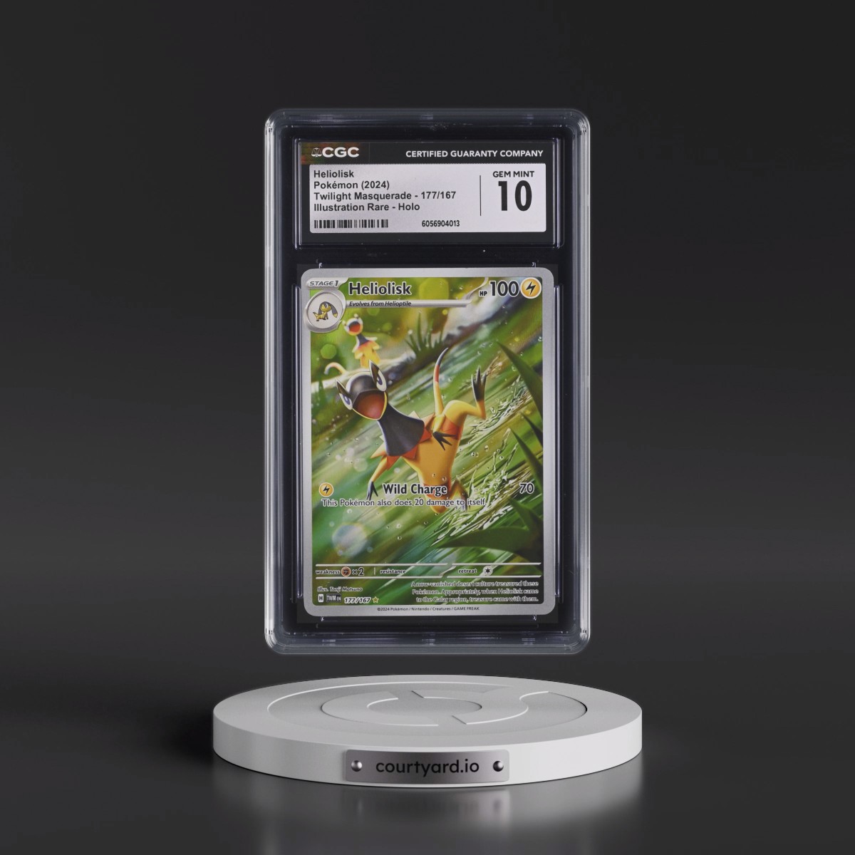 2024 Twilight Masquerade - TWM EN #177/167 Heliolisk - Illustration Rare Holo (CGC 10 GEM MINT)