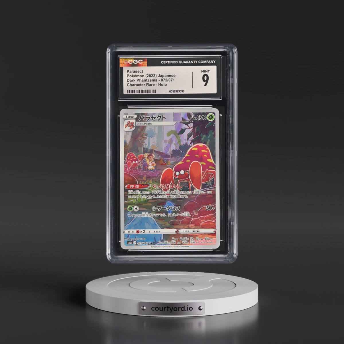2021 Dark Phantasma #072/071 Parasect - Character Rare Holo (CGC 9 MINT)