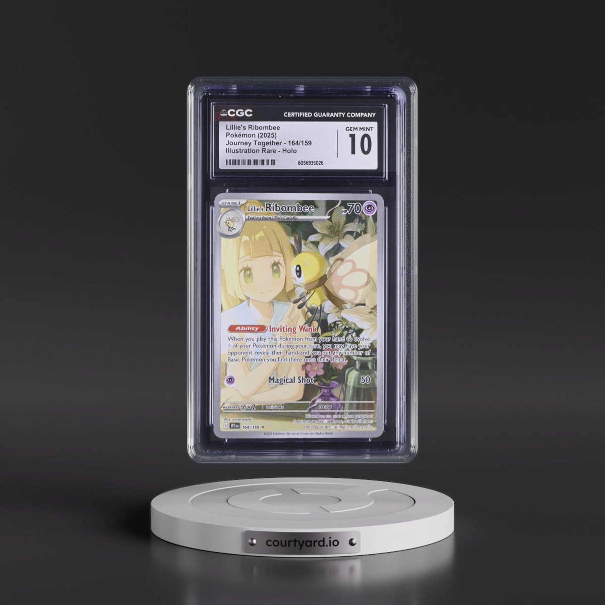 2024 Journey Together - JTG EN #164/159 Lillie's Ribombee - Illustration Rare Holo (CGC 10 GEM MINT)
