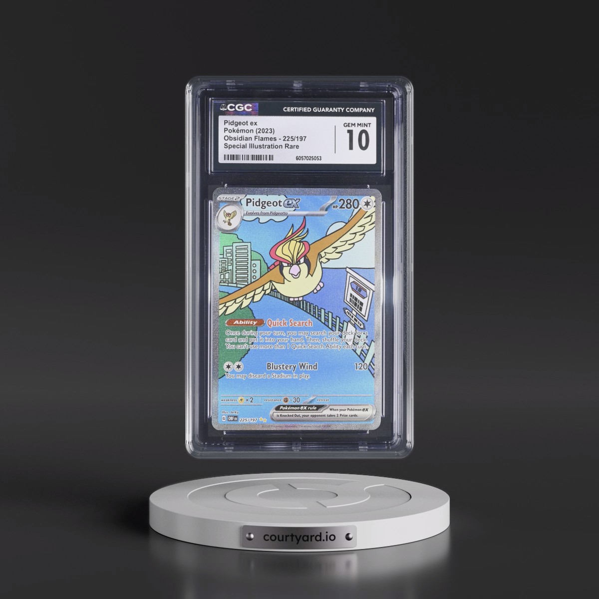 2023 Obsidian Flames - OBF EN #225/197 Pidgeot ex - Special Illustration Rare (Holo) (CGC 10 GEM MINT)
