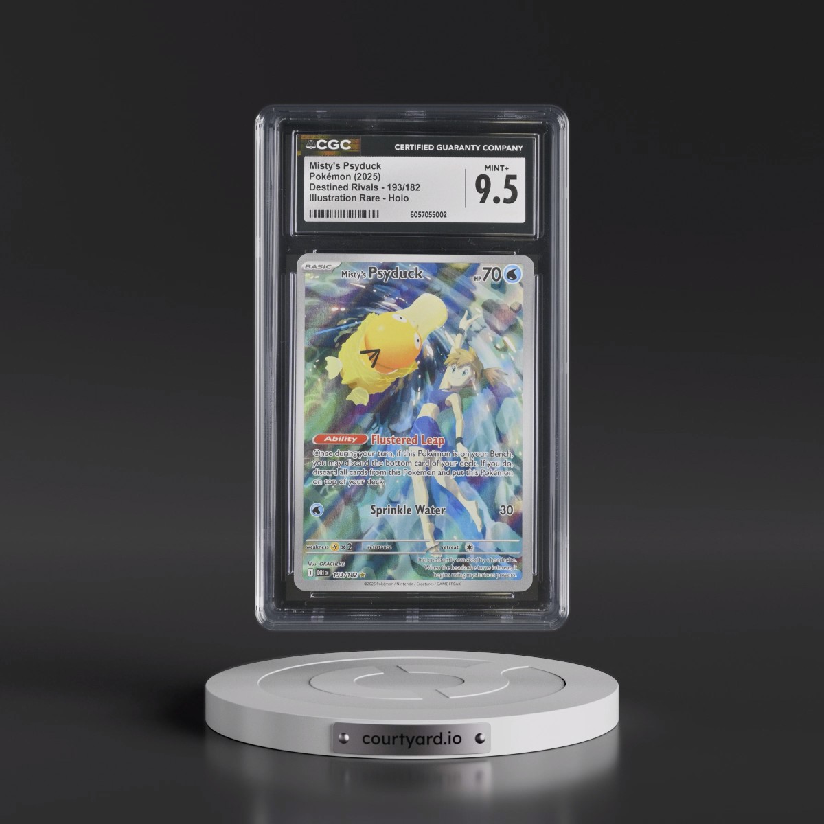 2025 Destined Rivals - DRI EN #193/182 Misty's Psyduck - Illustration Rare Holo (CGC 9.5 MINT+)