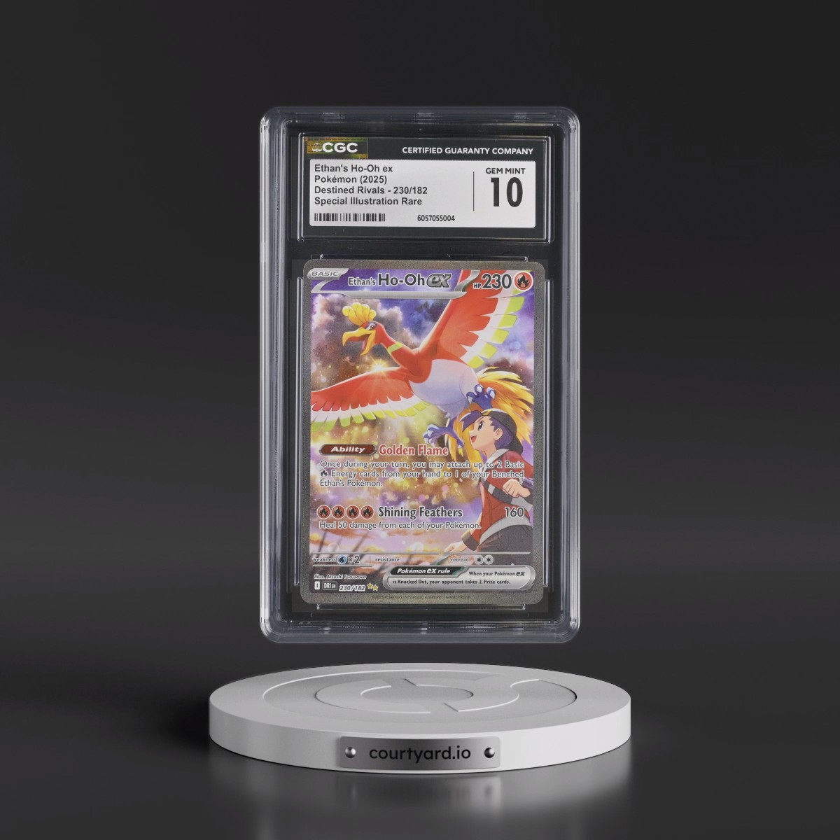 2025 Destined Rivals - DRI EN #230/182 Ethan's Ho-Oh ex - Special Illustration Rare (Holo) (CGC 10 GEM MINT)