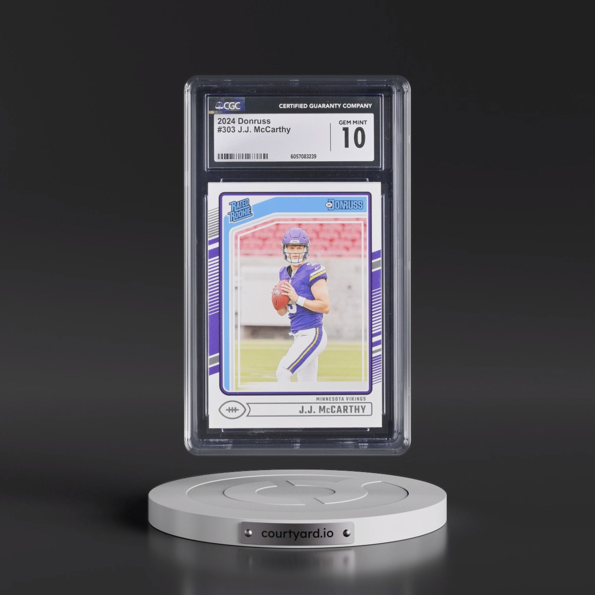 2024 Panini Donruss #303 JJ McCarthy (CGC 10 GEM MINT)