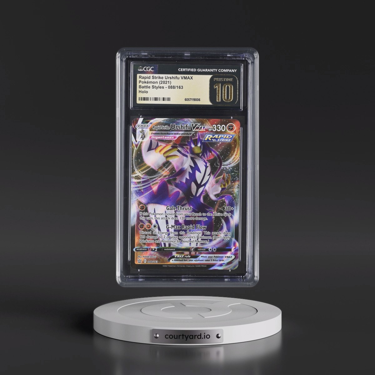 2021 Battle Styles #088/163 Rapid Strike Urshifu VMAX - Holo (CGC 10 PRISTINE)