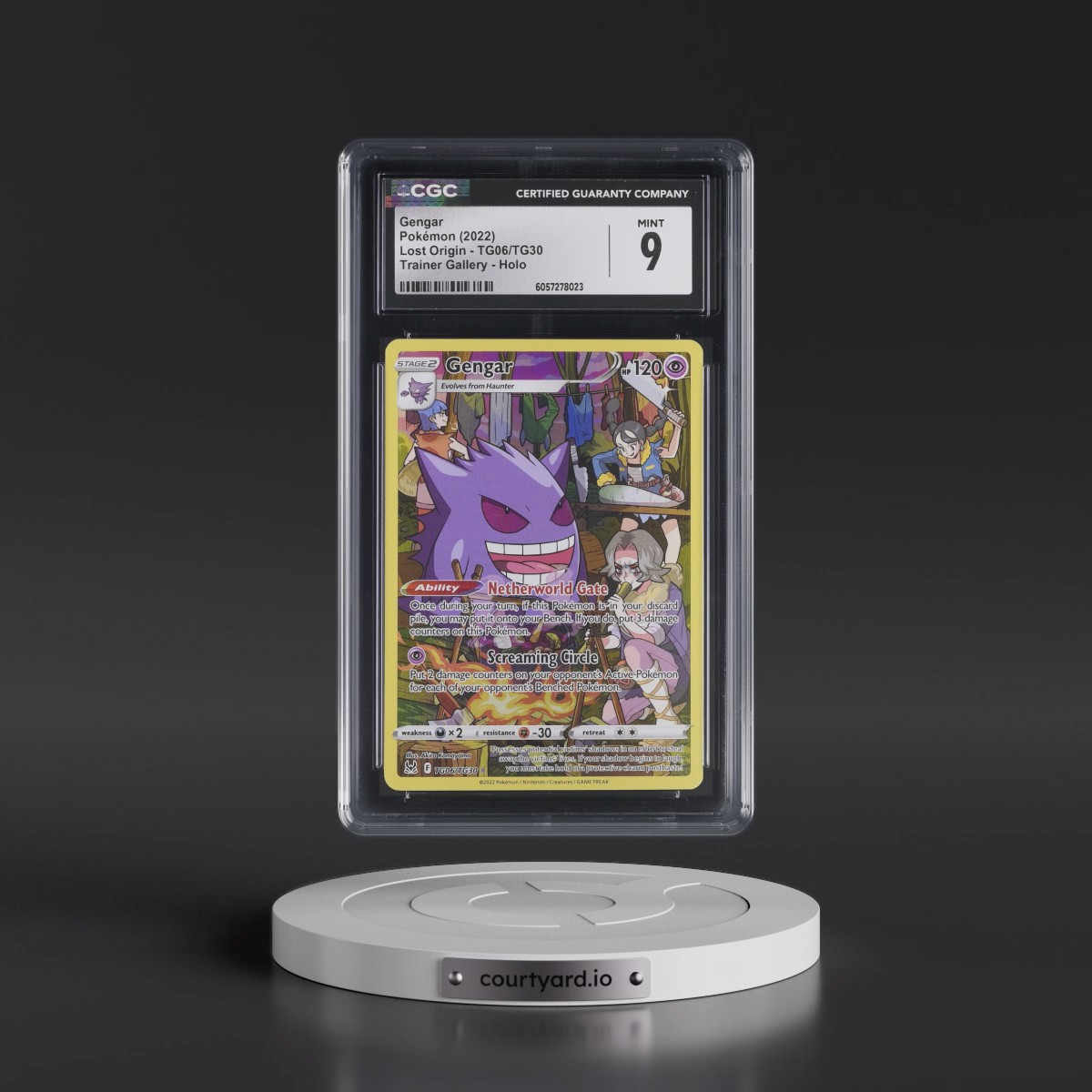 2022 Lost Origin #TG06/TG30 Gengar - Trainer Gallery Holo (CGC 9 MINT)