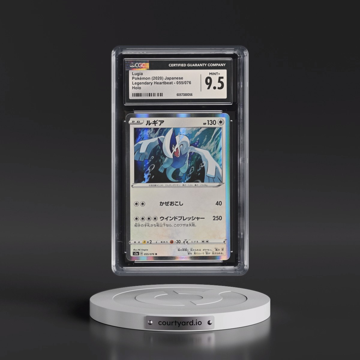 2020 Legendary Heartbeat #055/076 Lugia - Holo (CGC 9.5 MINT+)