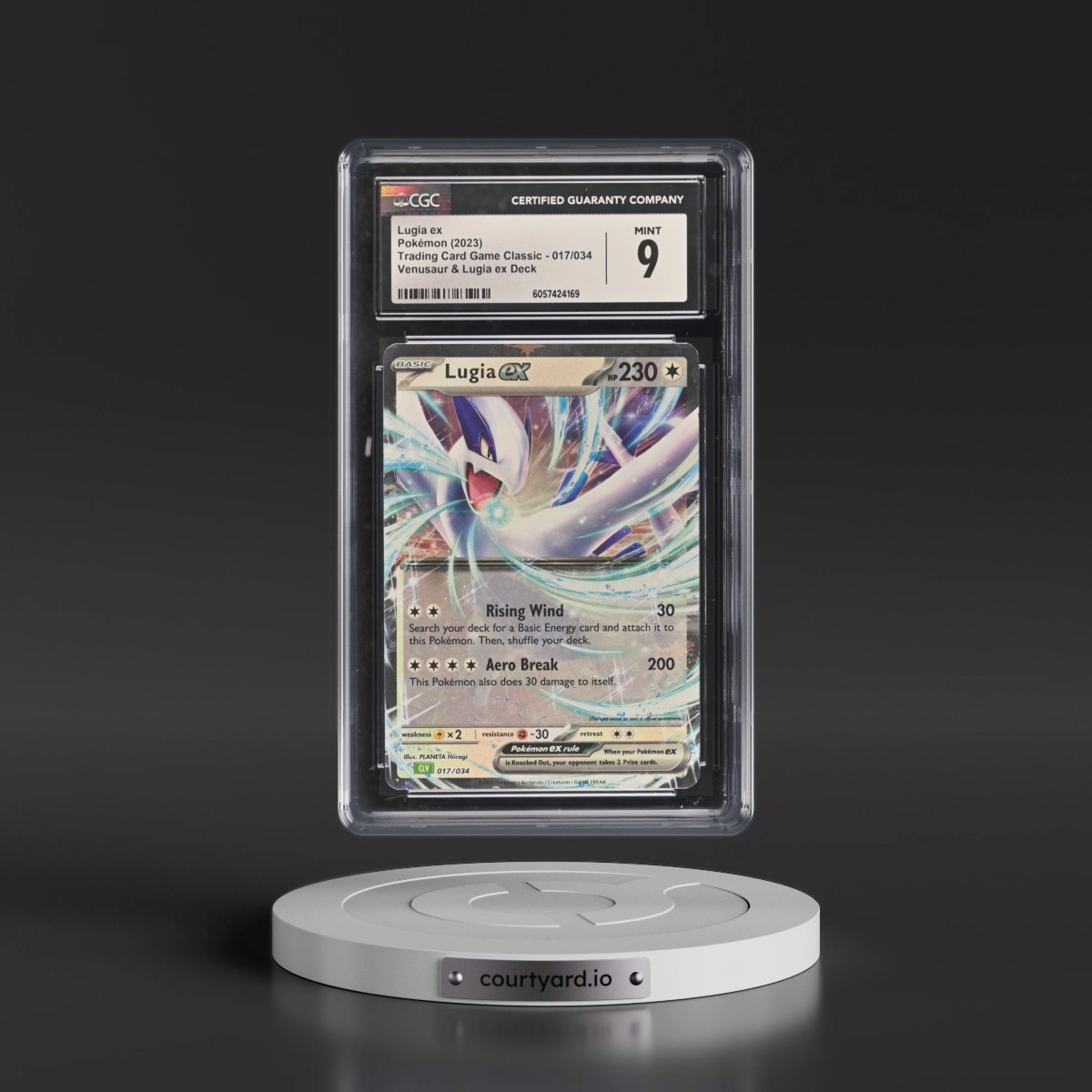 2023 Trading Card Game Classic - CLV, CLC, CLB #017/034 Lugia ex - Venusaur & Lugia ex Deck - CLV Holo (CGC 9 MINT)