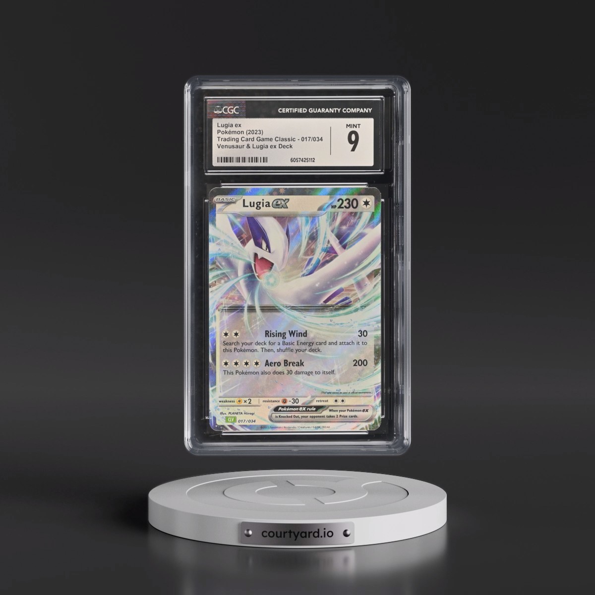 2023 Trading Card Game Classic - CLV, CLC, CLB #017/034 Lugia ex - Venusaur & Lugia ex Deck - CLV Holo (CGC 9 MINT)