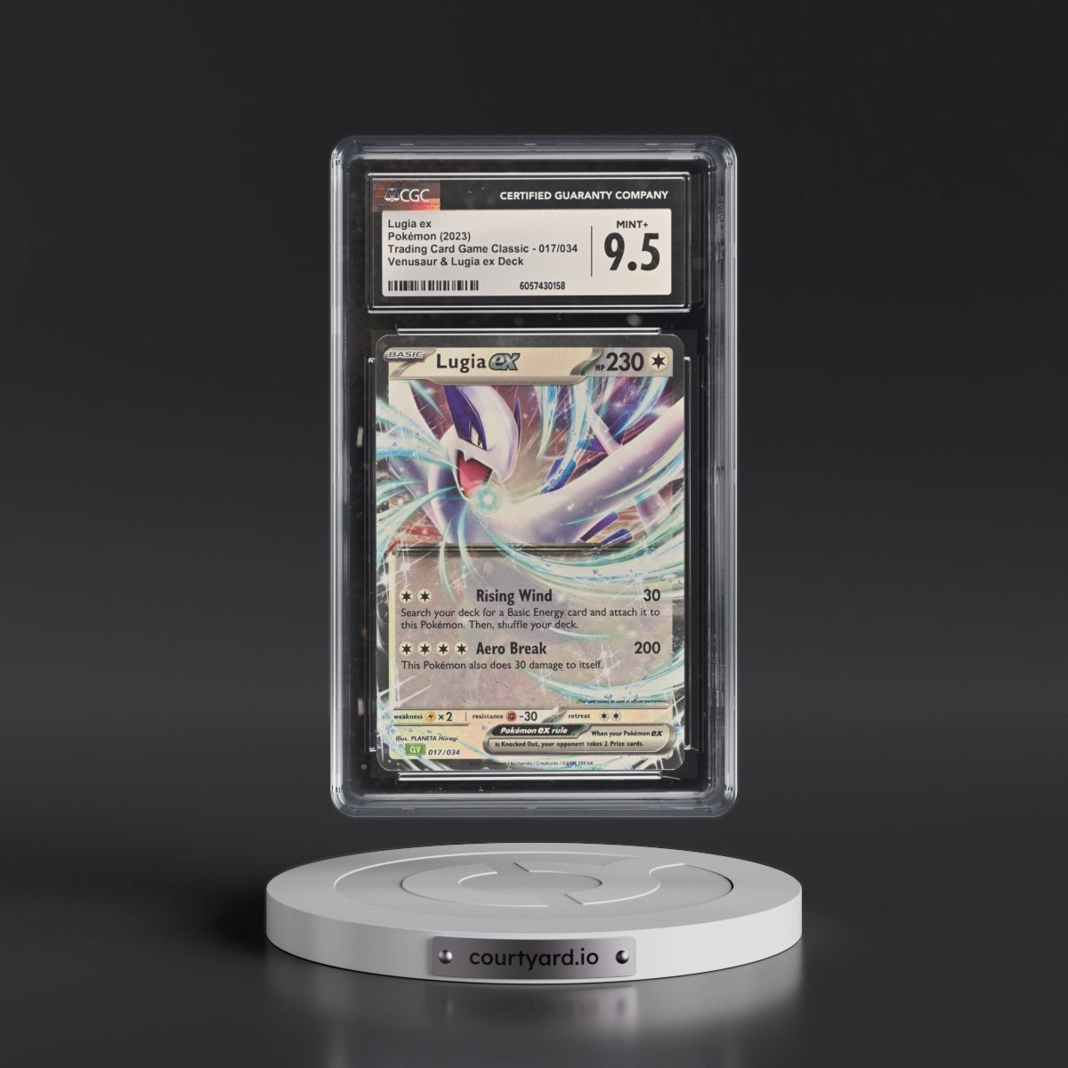 2023 Trading Card Game Classic - CLV, CLC, CLB #017/034 Lugia ex - Venusaur & Lugia ex Deck - CLV Holo (CGC 9.5 MINT+)