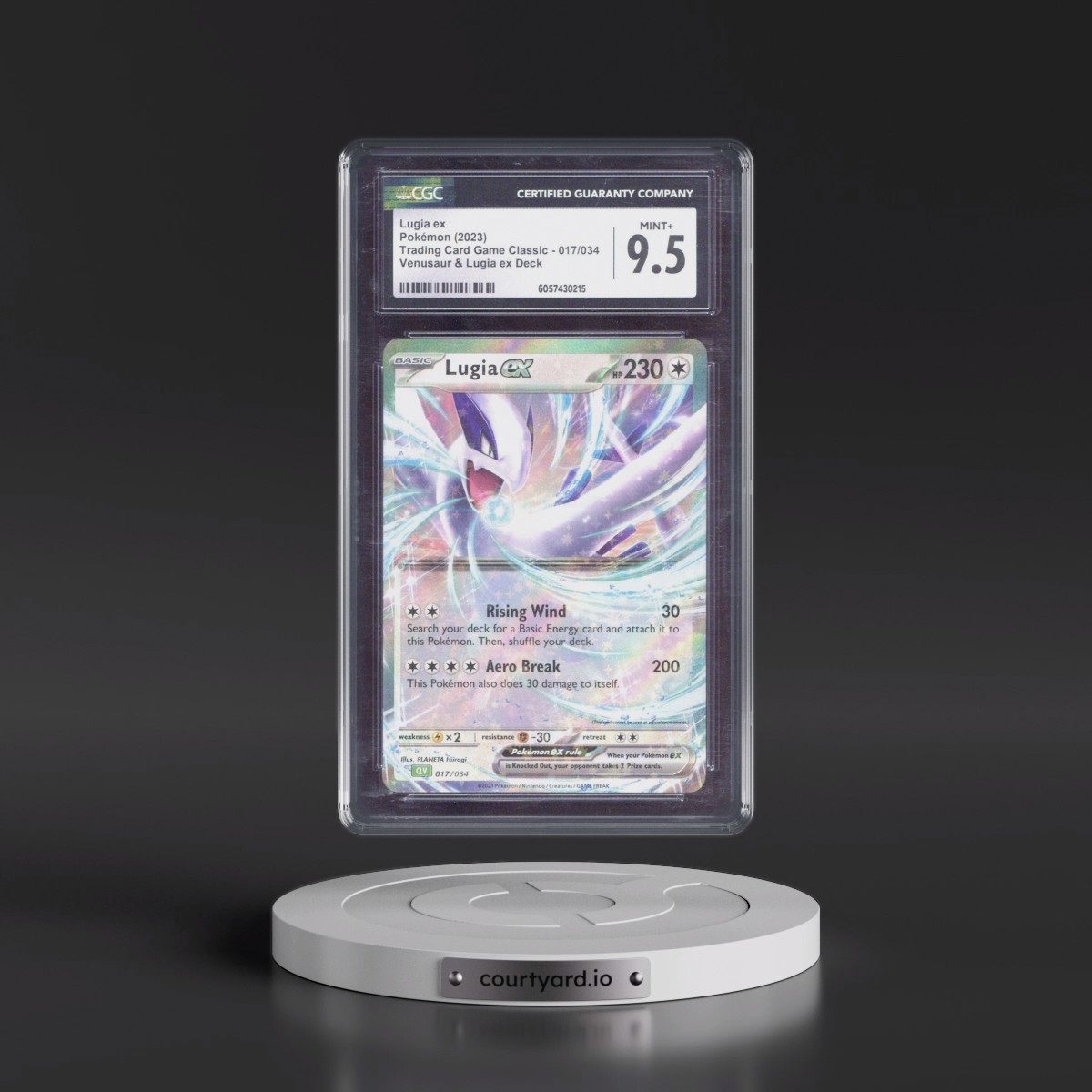 2023 Trading Card Game Classic - CLV, CLC, CLB #017/034 Lugia ex - Venusaur & Lugia ex Deck - CLV Holo (CGC 9.5 MINT+)