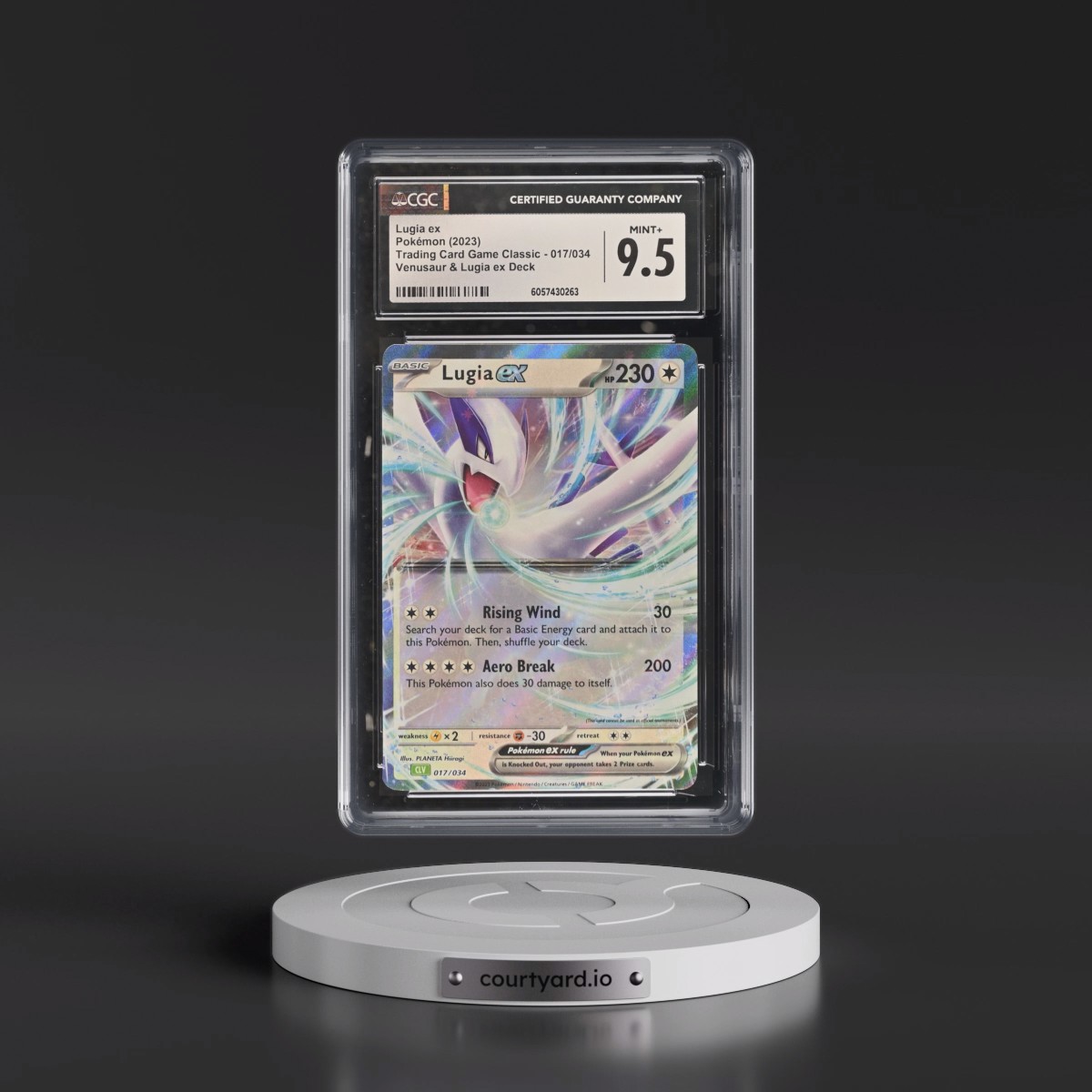 2023 Trading Card Game Classic - CLV, CLC, CLB #017/034 Lugia ex - Venusaur & Lugia ex Deck - CLV Holo (CGC 9.5 MINT+)