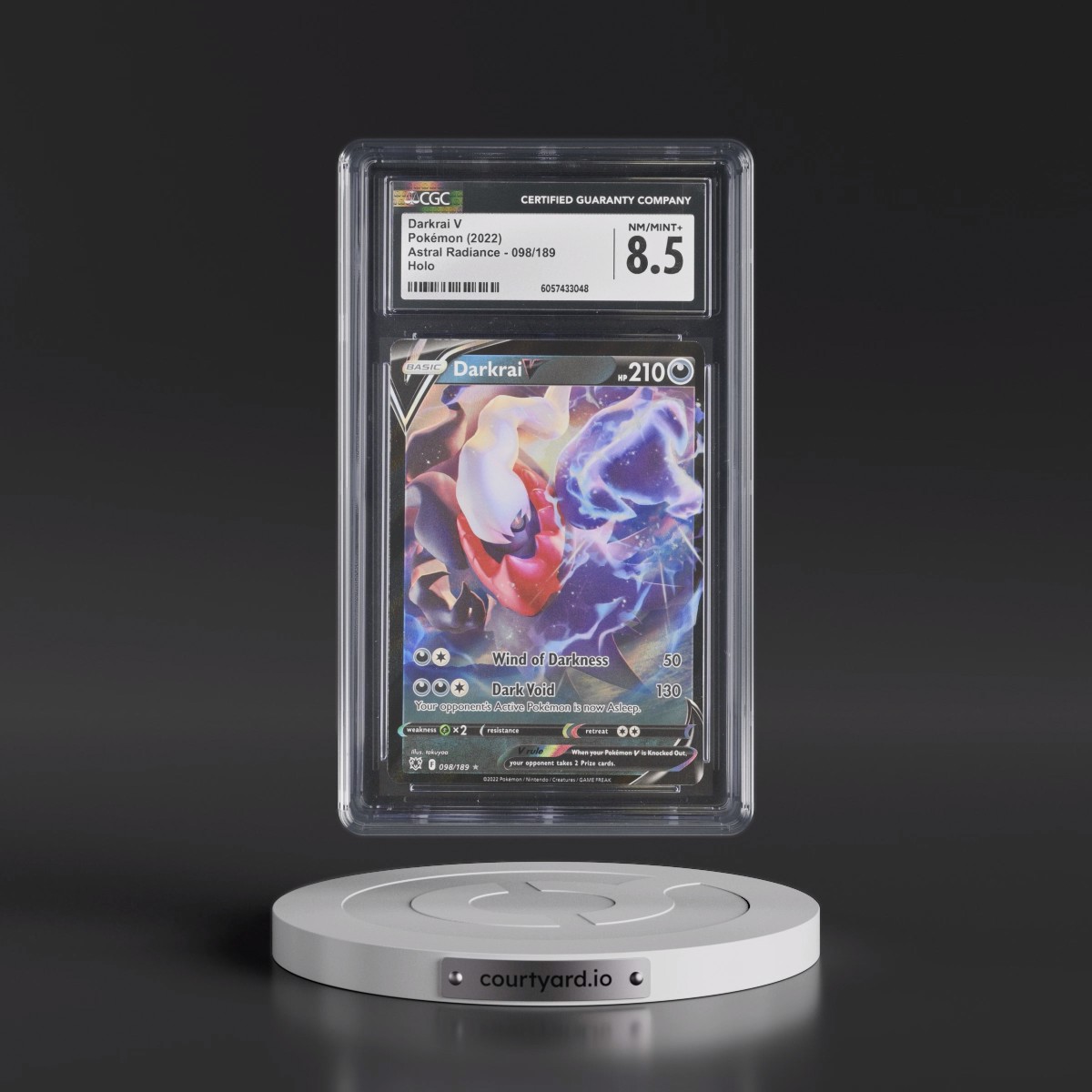 Astral Radiance #098/189 Darkrai V - Holo (CGC 8.5 NM-MT+)