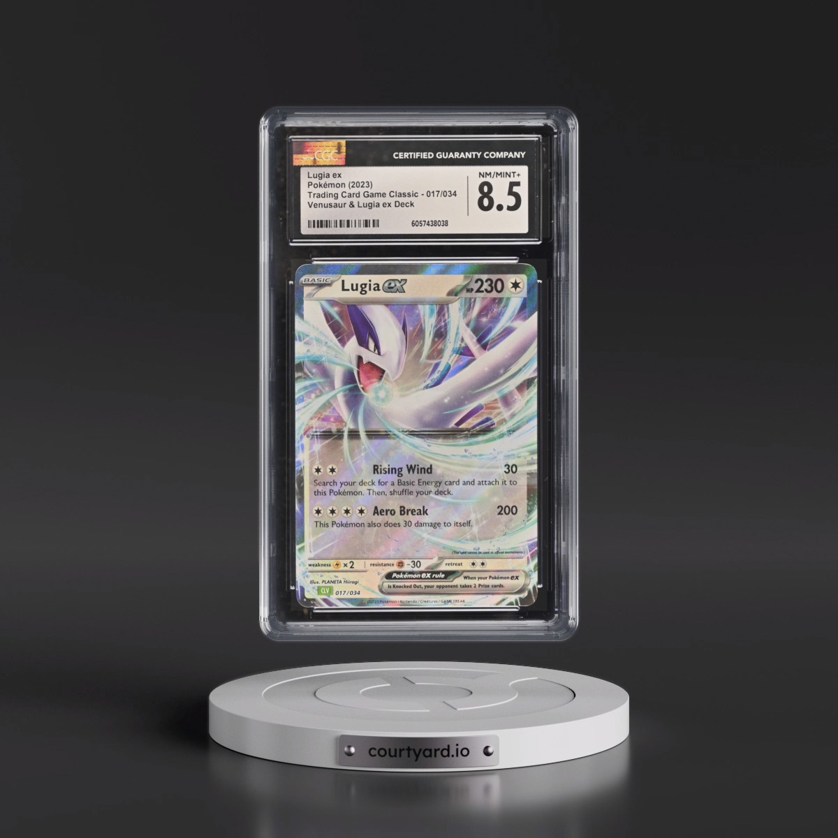 2023 Trading Card Game Classic - CLV, CLC, CLB #017/034 Lugia ex - Venusaur & Lugia ex Deck - CLV Holo (CGC 8.5 NM-MT+)