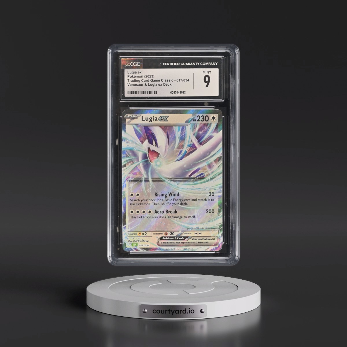 2023 Trading Card Game Classic - CLV, CLC, CLB #017/034 Lugia ex - Venusaur & Lugia ex Deck - CLV Holo (CGC 9 MINT)