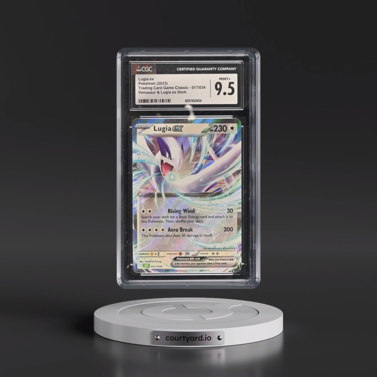 2023 Trading Card Game Classic - CLV, CLC, CLB #017/034 Lugia ex - Venusaur & Lugia ex Deck - CLV Holo (CGC 9.5 MINT+)
