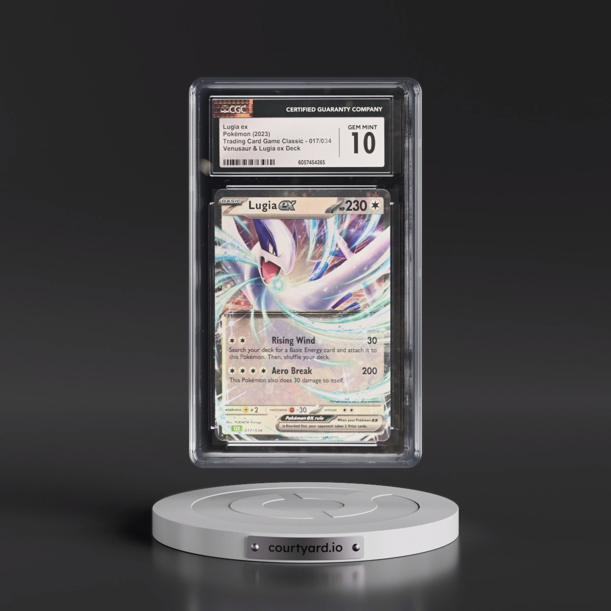 2023 Trading Card Game Classic - CLV, CLC, CLB #017/034 Lugia ex - Venusaur & Lugia ex Deck - CLV Holo (CGC 10 GEM MINT)