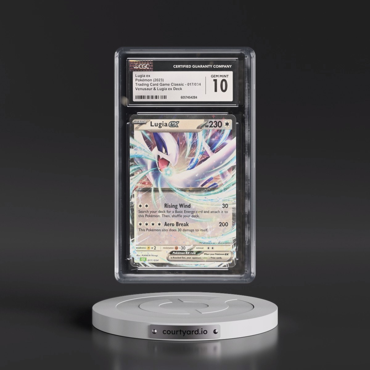 2023 Trading Card Game Classic - CLV, CLC, CLB #017/034 Lugia ex - Venusaur & Lugia ex Deck - CLV Holo (CGC 10 GEM MINT)