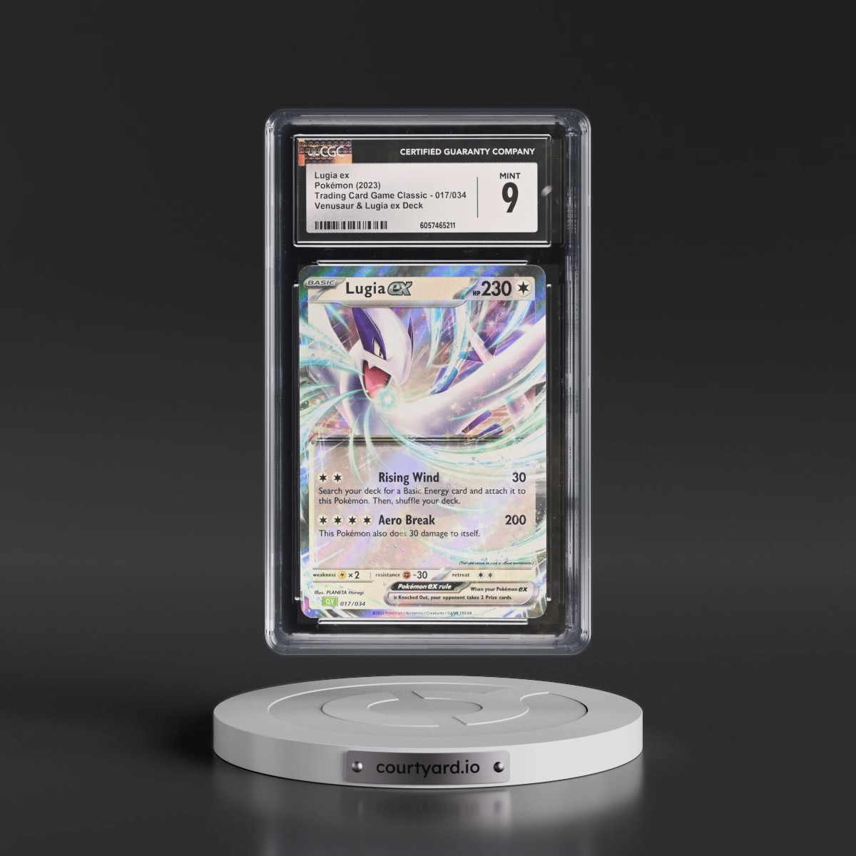 2023 Trading Card Game Classic - CLV, CLC, CLB #017/034 Lugia ex - Venusaur & Lugia ex Deck - CLV Holo (CGC 9 MINT)