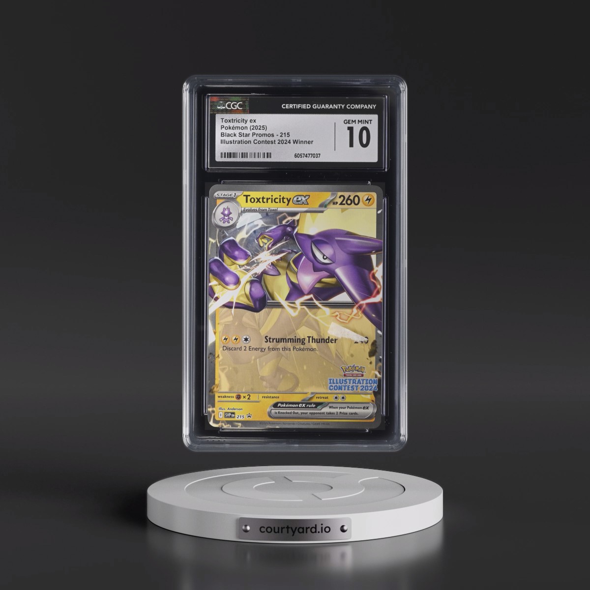 2023 Black Star Promos - Scarlet & Violet SVP EN #215 Toxtricity ex - Illustration Contest 2024 Winner (CGC 10 GEM MINT)