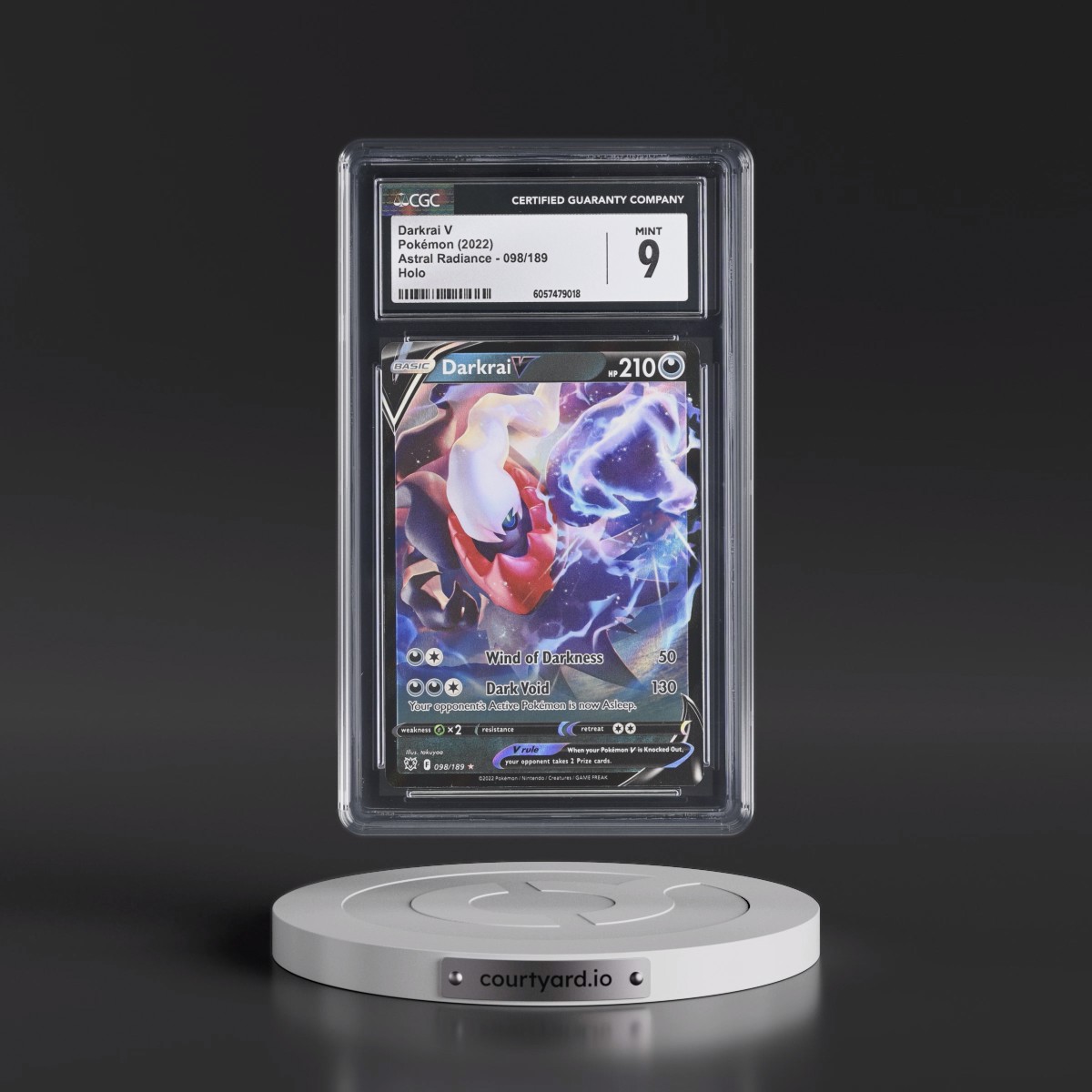 Astral Radiance Darkrai V - Holo #098/189 CGC 9