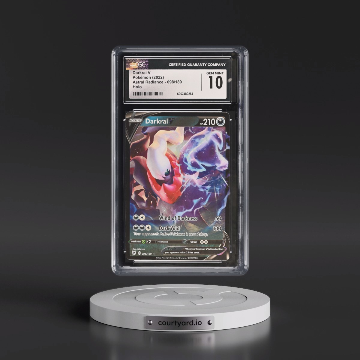 Astral Radiance #098/189 Darkrai V - Holo (CGC 10 GEM MINT)