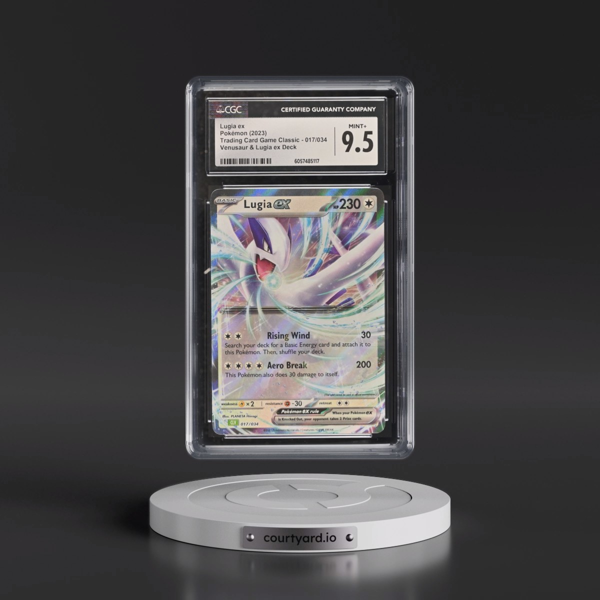 2023 Trading Card Game Classic - CLV, CLC, CLB #017/034 Lugia ex - Venusaur & Lugia ex Deck - CLV Holo (CGC 9.5 MINT+)
