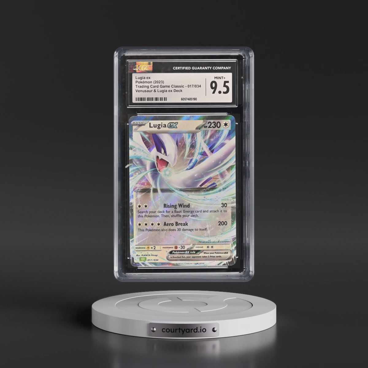 2023 Trading Card Game Classic - CLV, CLC, CLB #017/034 Lugia ex - Venusaur & Lugia ex Deck - CLV Holo (CGC 9.5 MINT+)