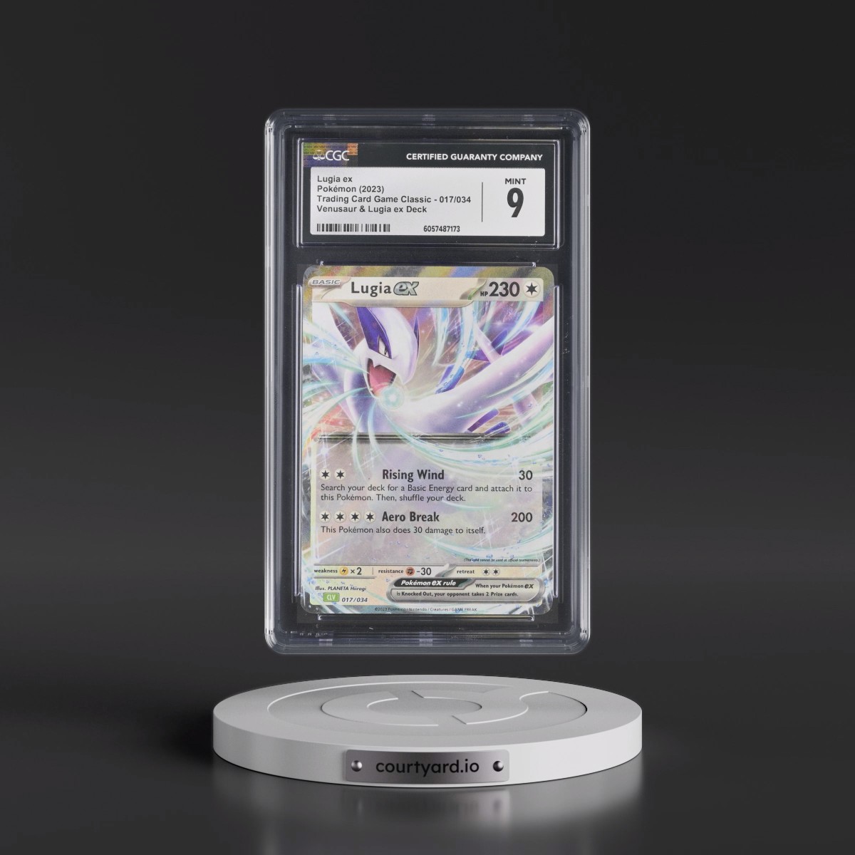 2023 Trading Card Game Classic - CLV, CLC, CLB #017/034 Lugia ex - Venusaur & Lugia ex Deck - CLV Holo (CGC 9 MINT)