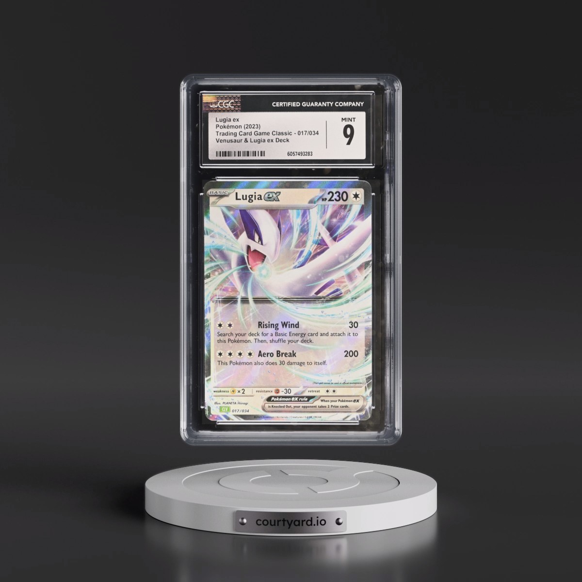 2023 Trading Card Game Classic - CLV, CLC, CLB #017/034 Lugia ex - Venusaur & Lugia ex Deck - CLV Holo (CGC 9 MINT)