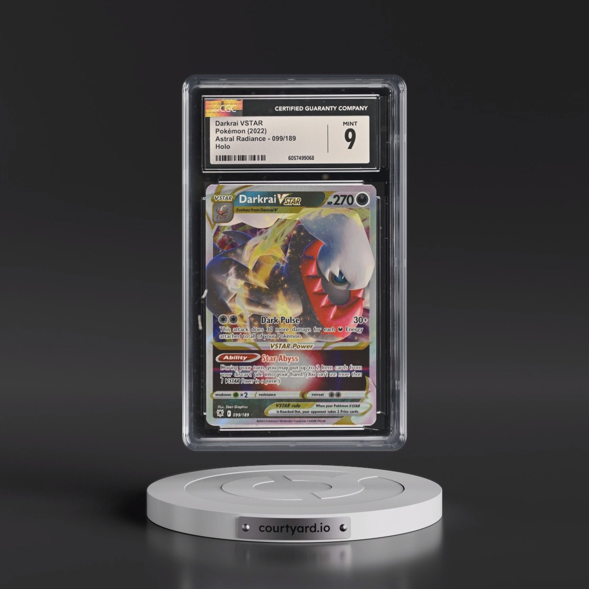 Astral Radiance #099/189 Darkrai VSTAR - Holo (CGC 9 MINT)