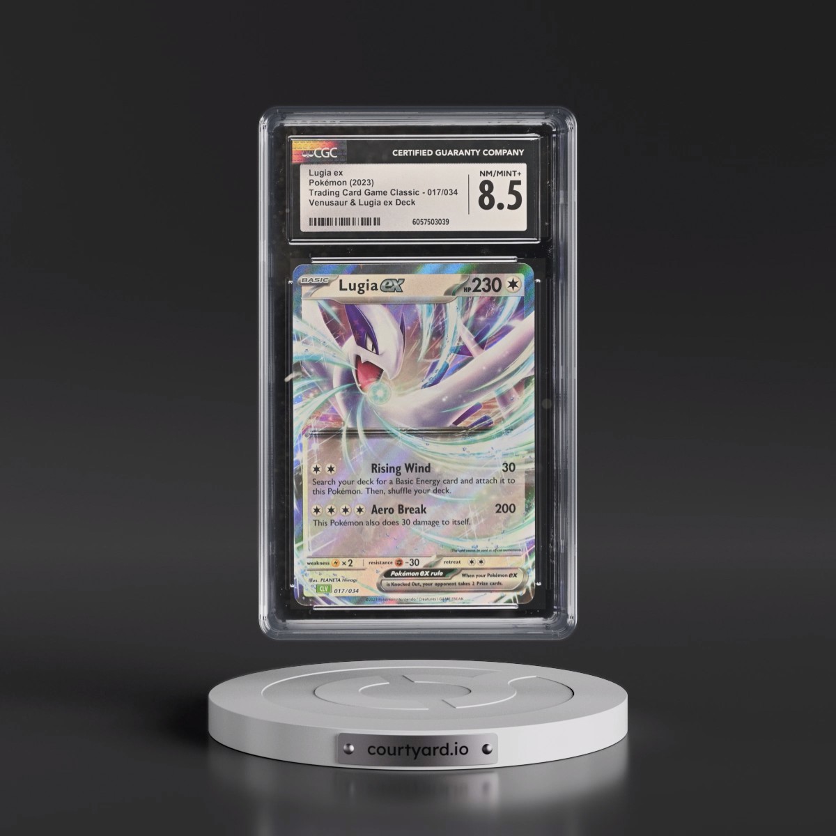 2023 Trading Card Game Classic - CLV, CLC, CLB #017/034 Lugia ex - Venusaur & Lugia ex Deck - CLV Holo (CGC 8.5 NM-MT+)