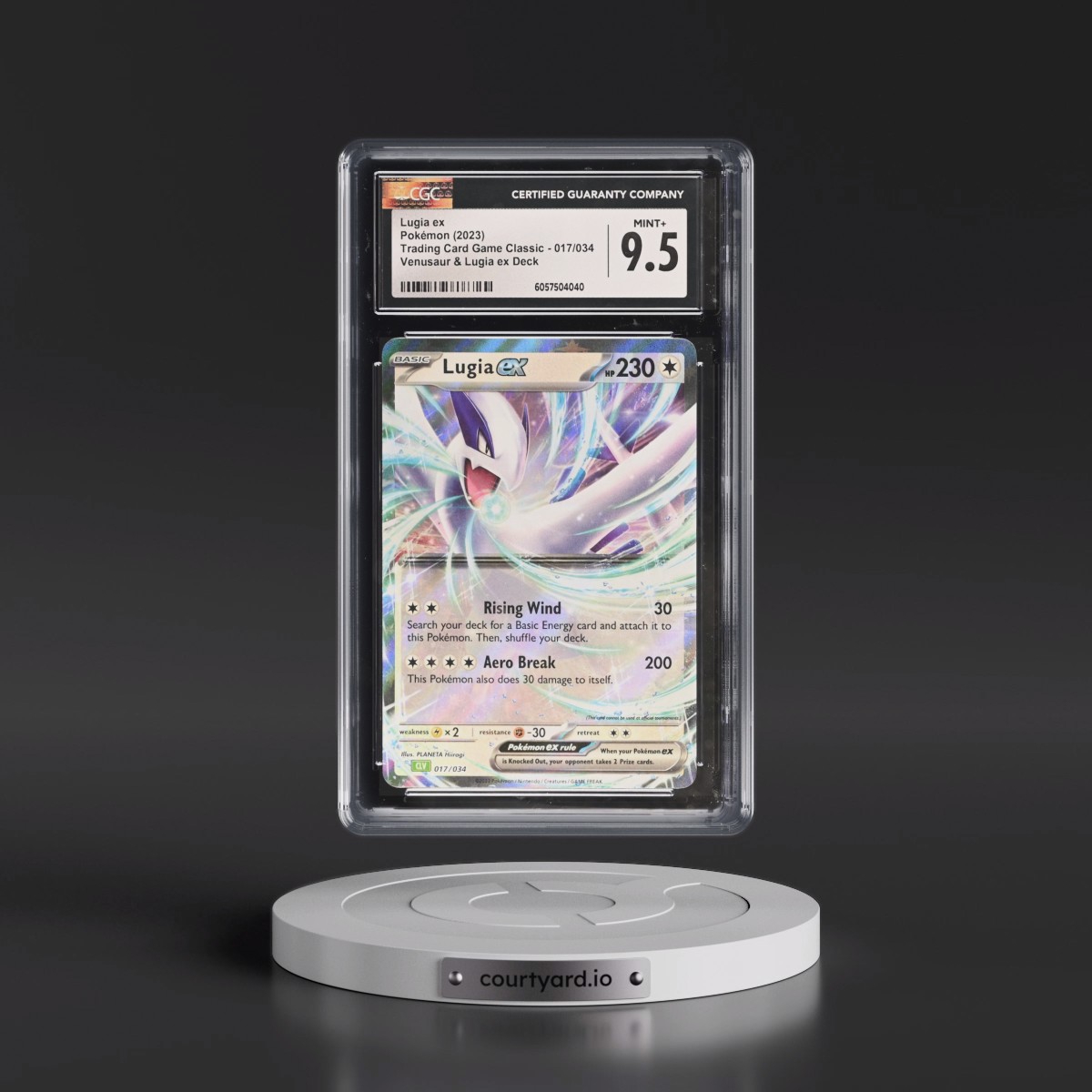 2023 Trading Card Game Classic - CLV, CLC, CLB #017/034 Lugia ex - Venusaur & Lugia ex Deck - CLV Holo (CGC 9.5 MINT+)