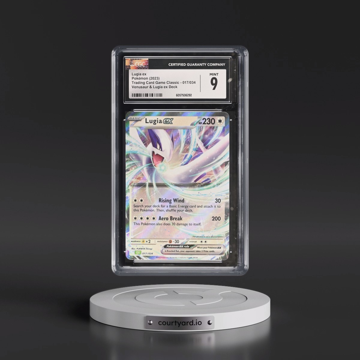 2023 Trading Card Game Classic - CLV, CLC, CLB #017/034 Lugia ex - Venusaur & Lugia ex Deck - CLV Holo (CGC 9 MINT)