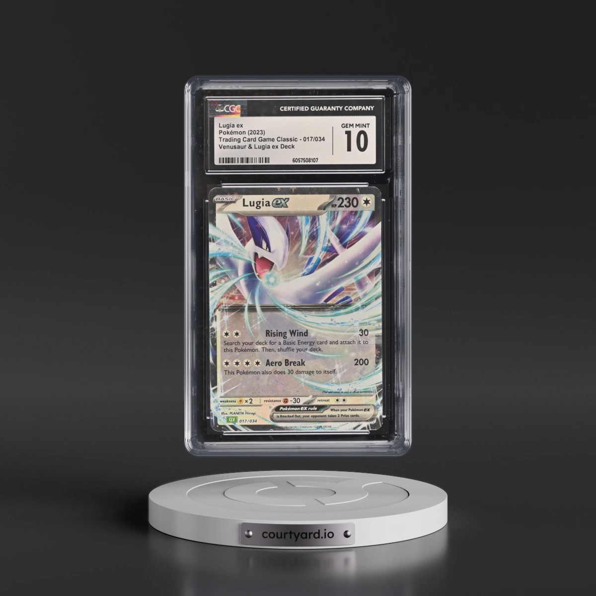 2023 Trading Card Game Classic - CLV, CLC, CLB #017/034 Lugia ex - Venusaur & Lugia ex Deck - CLV Holo (CGC 10 GEM MINT)