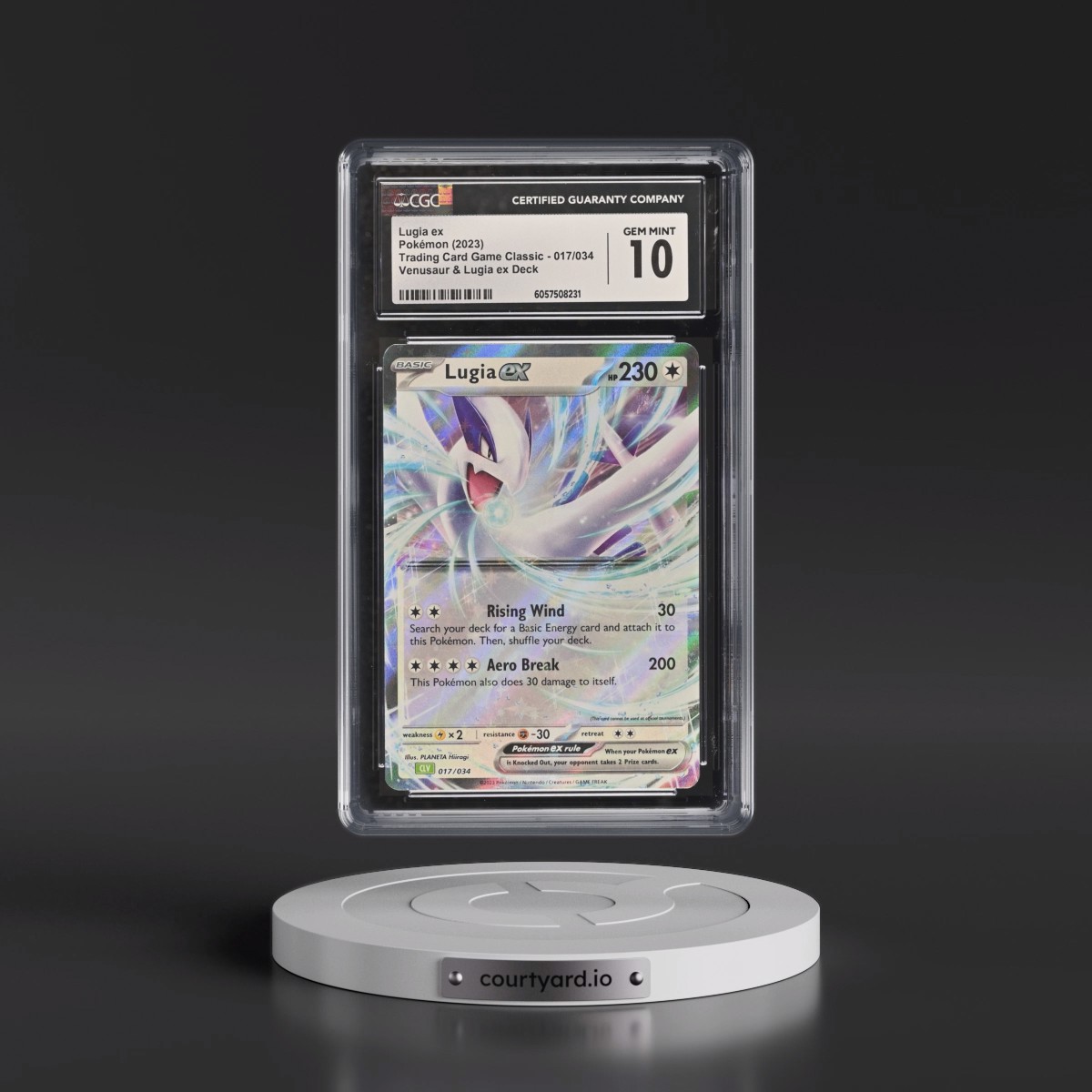 2023 Trading Card Game Classic - CLV, CLC, CLB #017/034 Lugia ex - Venusaur & Lugia ex Deck - CLV Holo (CGC 10 GEM MINT)