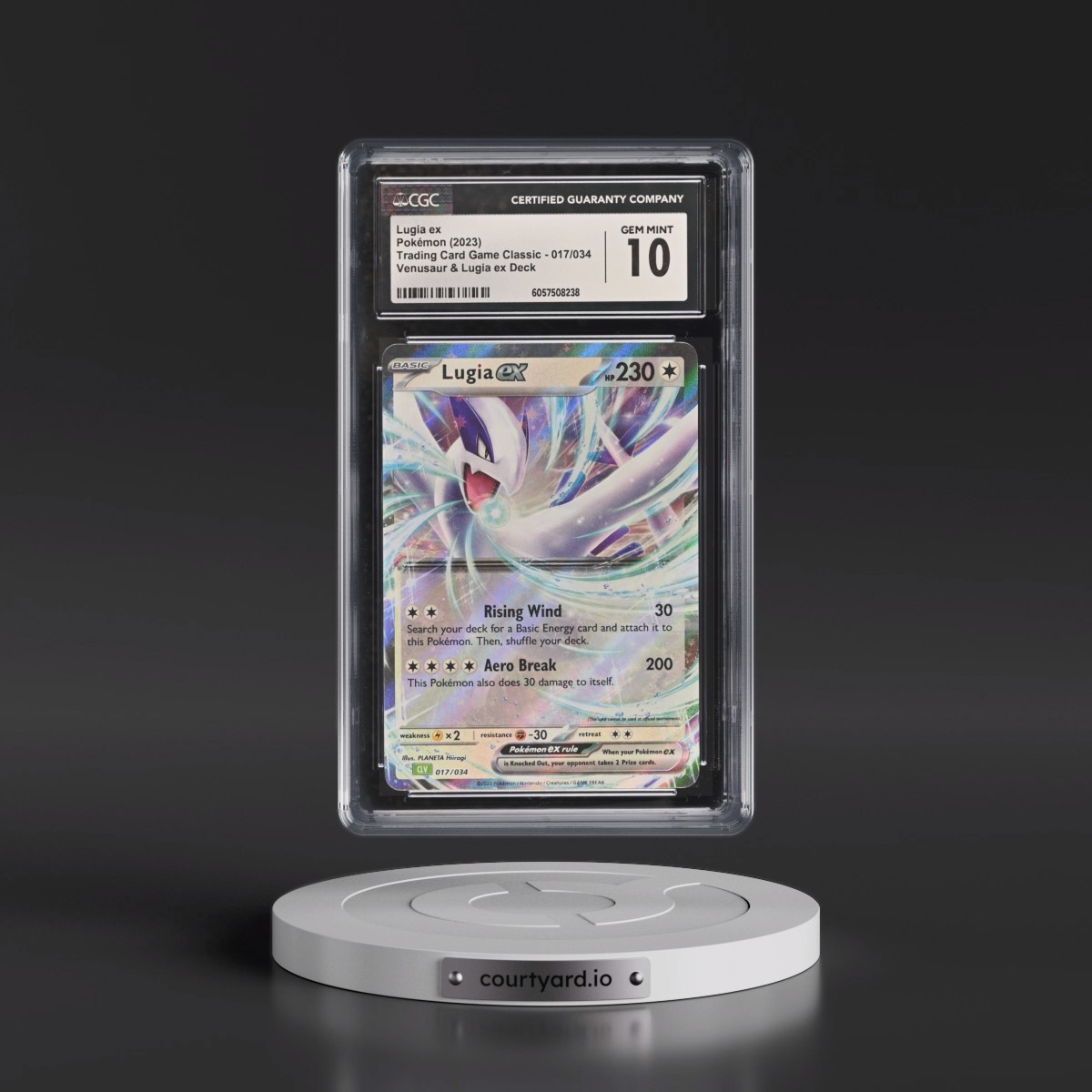 2023 Trading Card Game Classic - CLV, CLC, CLB #017/034 Lugia ex - Venusaur & Lugia ex Deck - CLV Holo (CGC 10 GEM MINT)