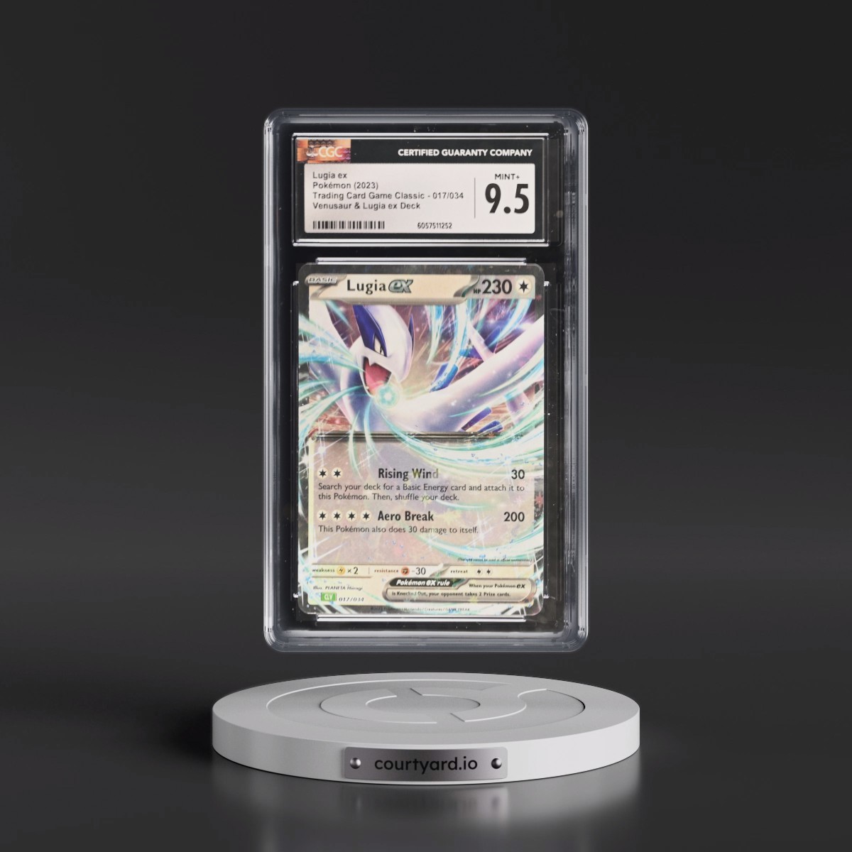 2023 Trading Card Game Classic - CLV, CLC, CLB #017/034 Lugia ex - Venusaur & Lugia ex Deck - CLV Holo (CGC 9.5 MINT+)