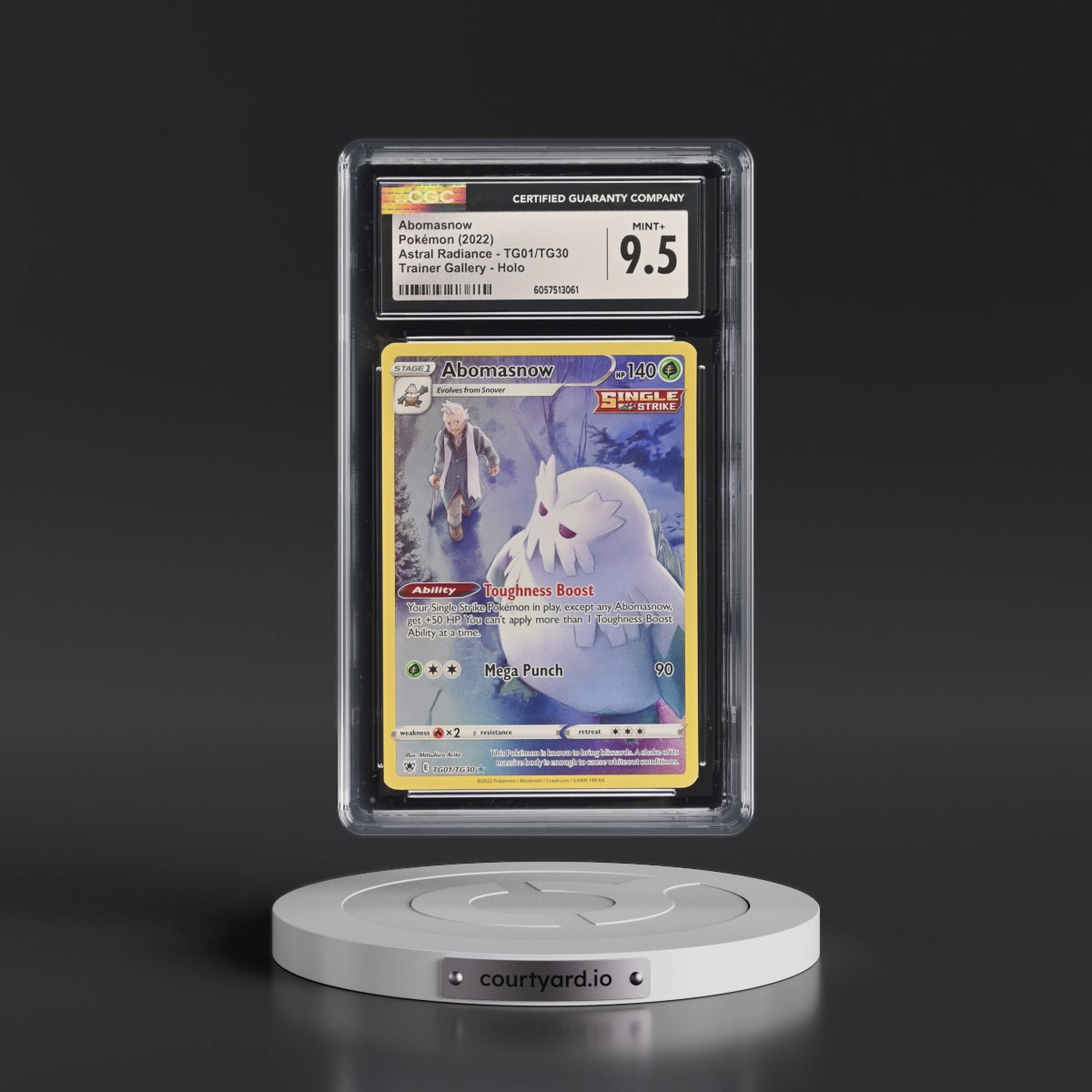2022 Astral Radiance #TG01/TG30 Abomasnow - Trainer Gallery Holo (CGC 9.5 MINT+)