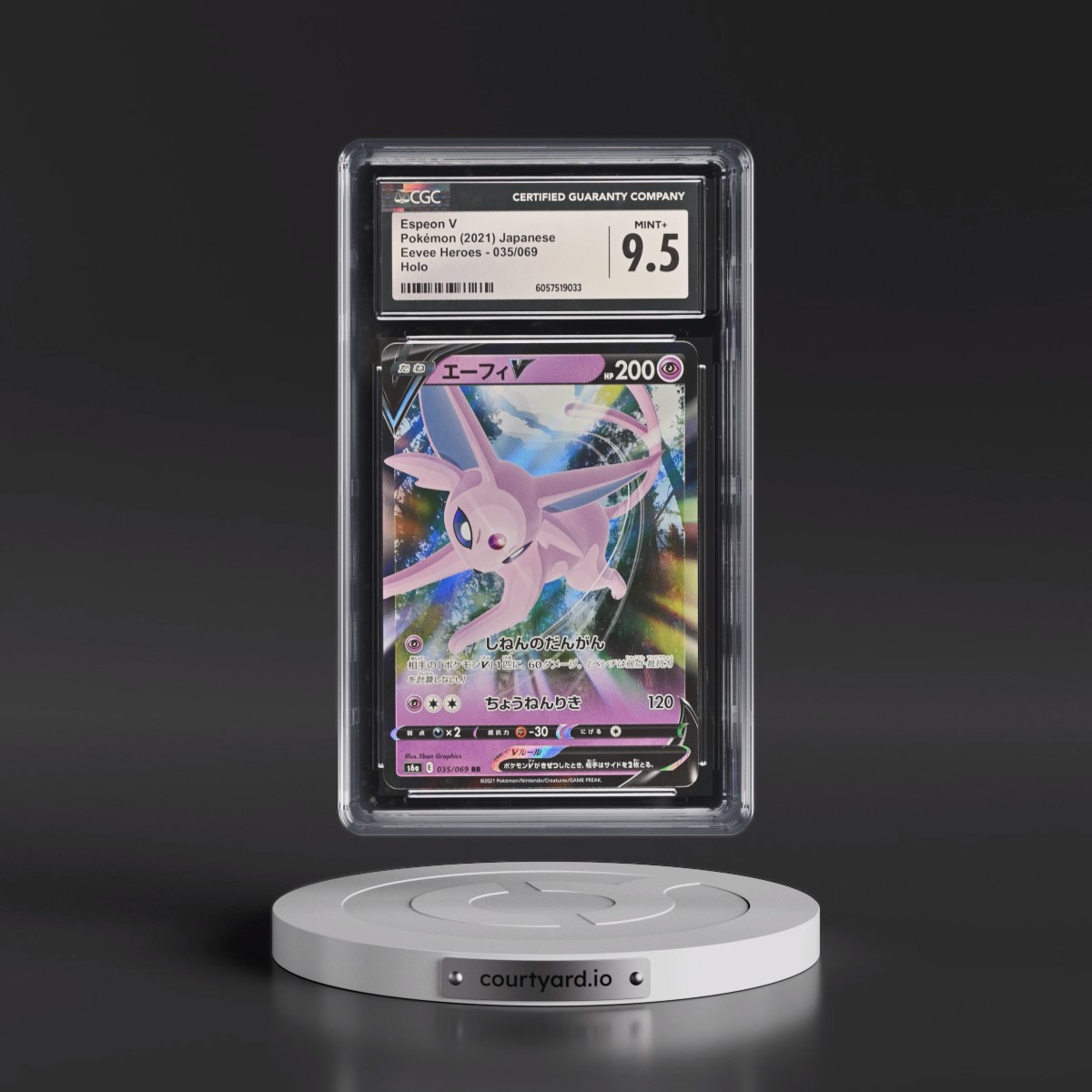 2021 Eevee Heroes #035/069 Espeon V - Holo (CGC 9.5 MINT+)