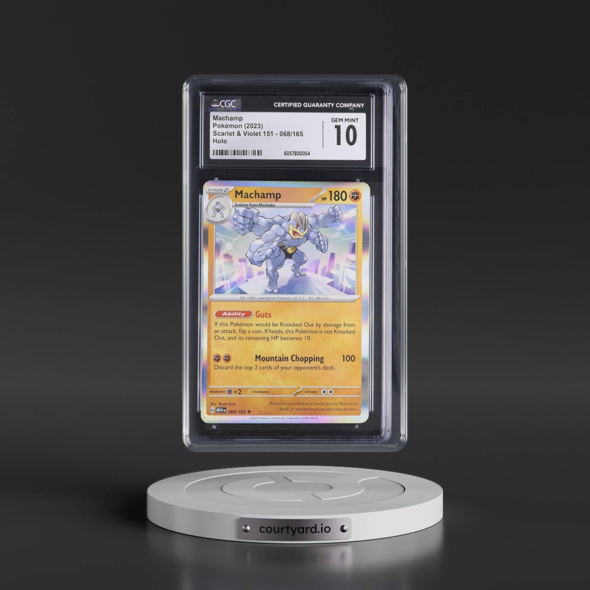 2023 Scarlet & Violet 151 - MEW EN #068/165 Machamp - Holo (CGC 10 GEM MINT)